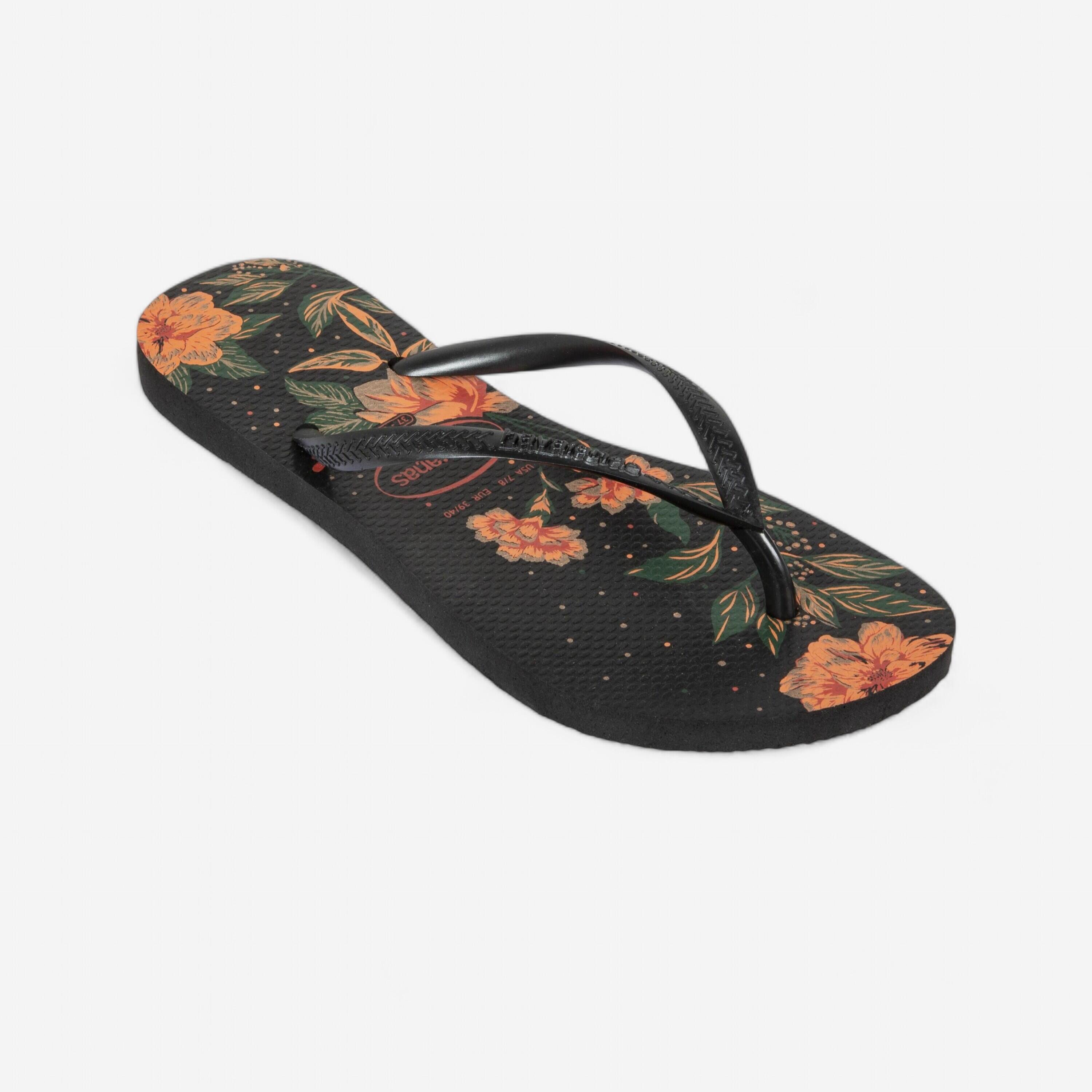Havaianas Zehensandalen Damen Havaianas Slim Floral schwarz/orange