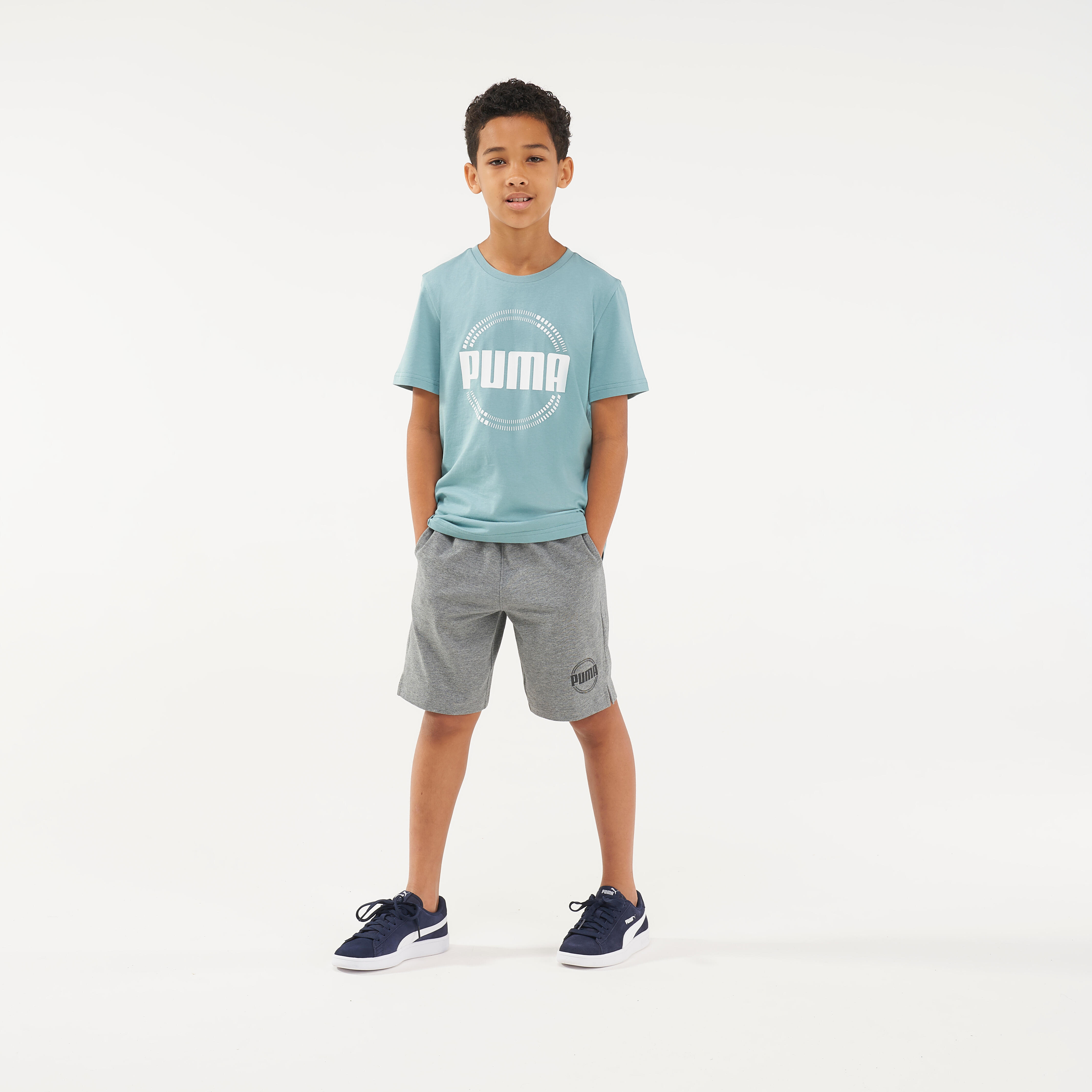 Puma Shorts grau bedruckt