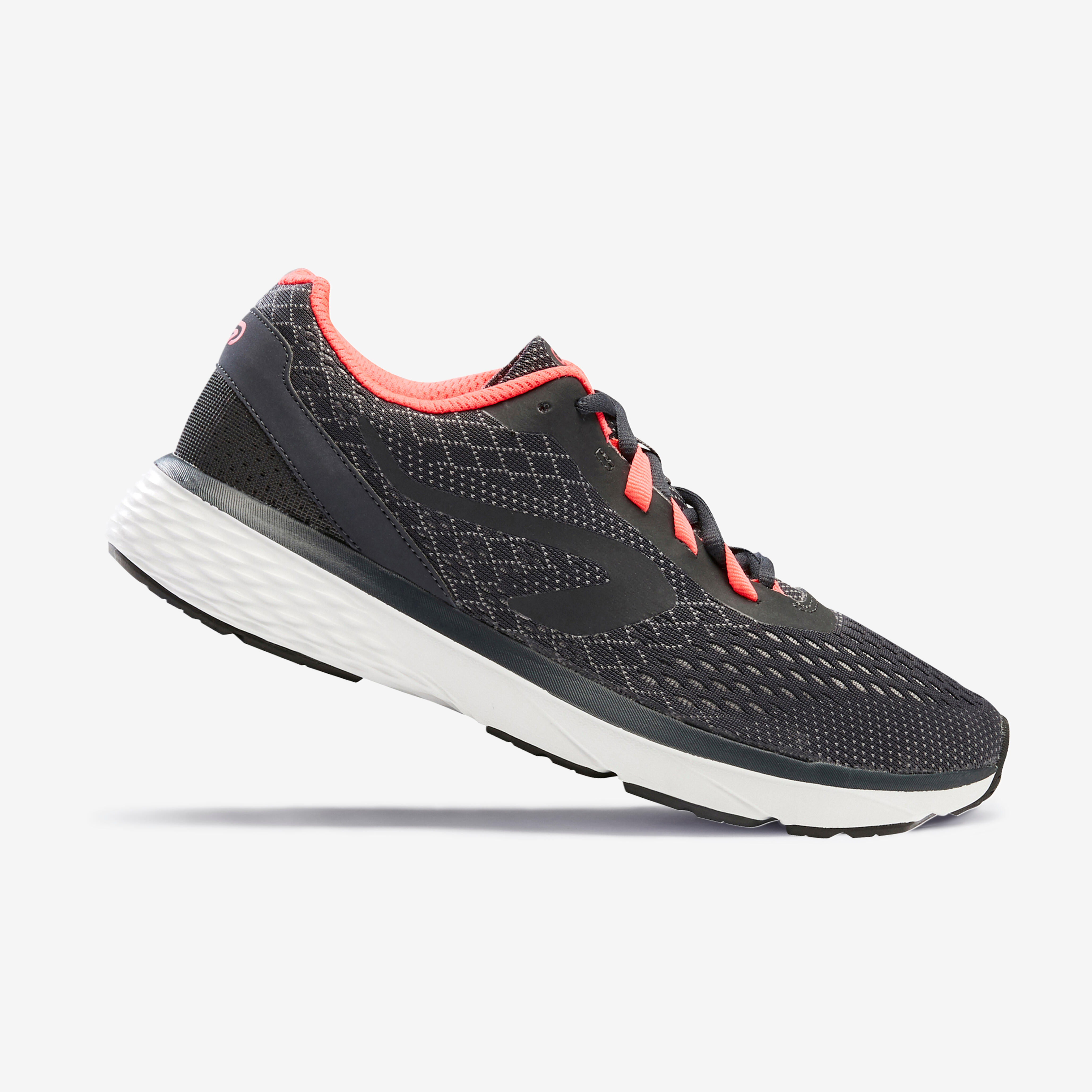 Kalenji Laufschuhe Run Support Damen dunkelgrau