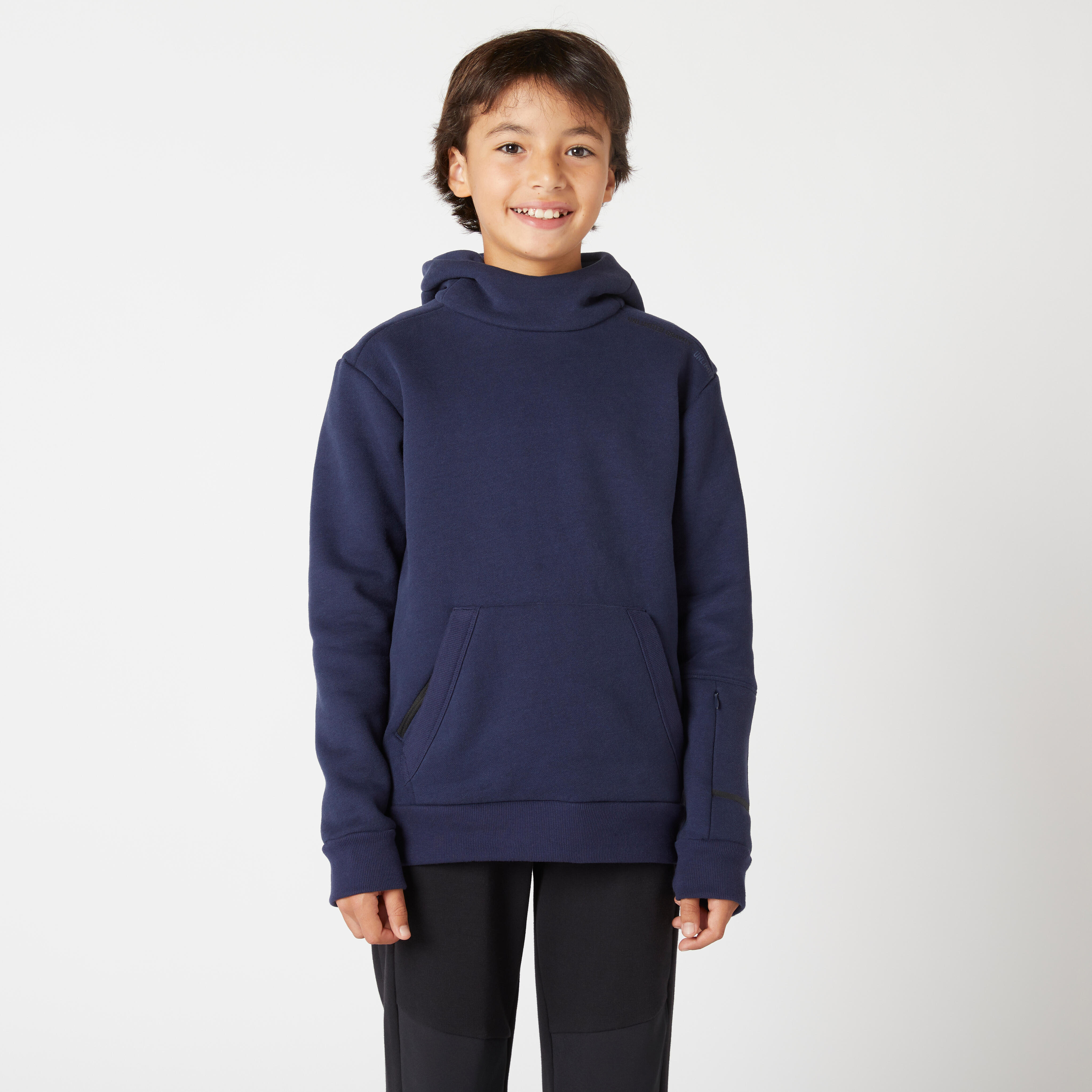 Domyos Kapuzenpullover Kinder warm - 900 marineblau