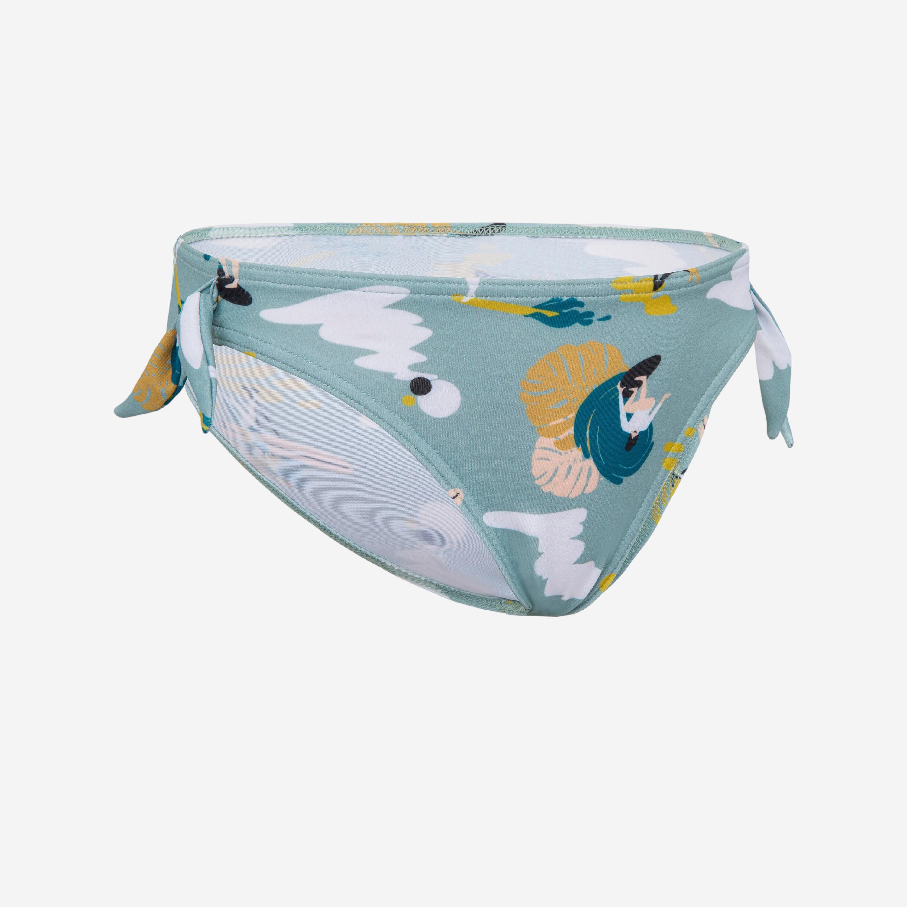 Olaian Bikini-Hose Tania 100 Mädchen khaki