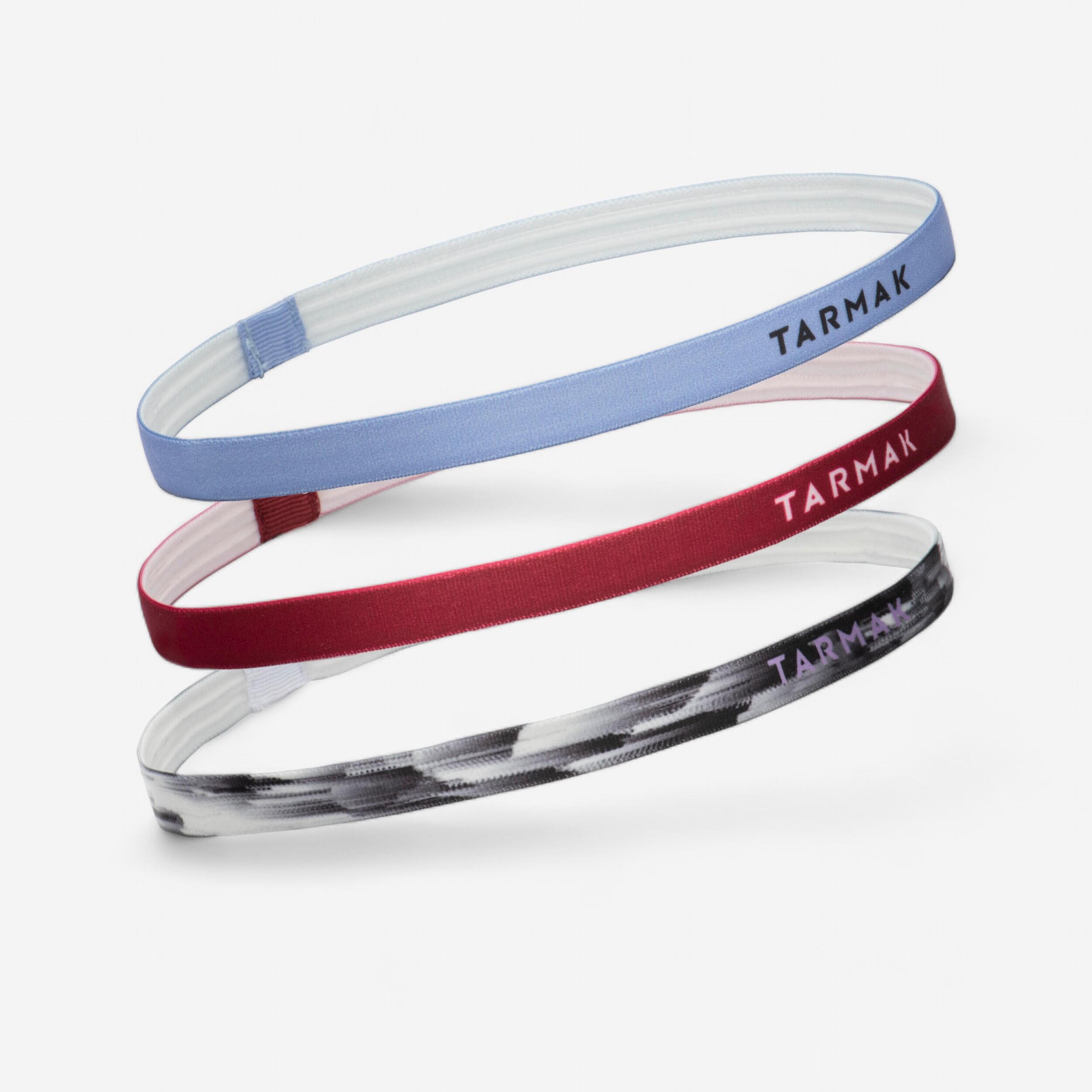 Tarmak Haarbänder Set Basketball Damen violett rot schwarz/weiss