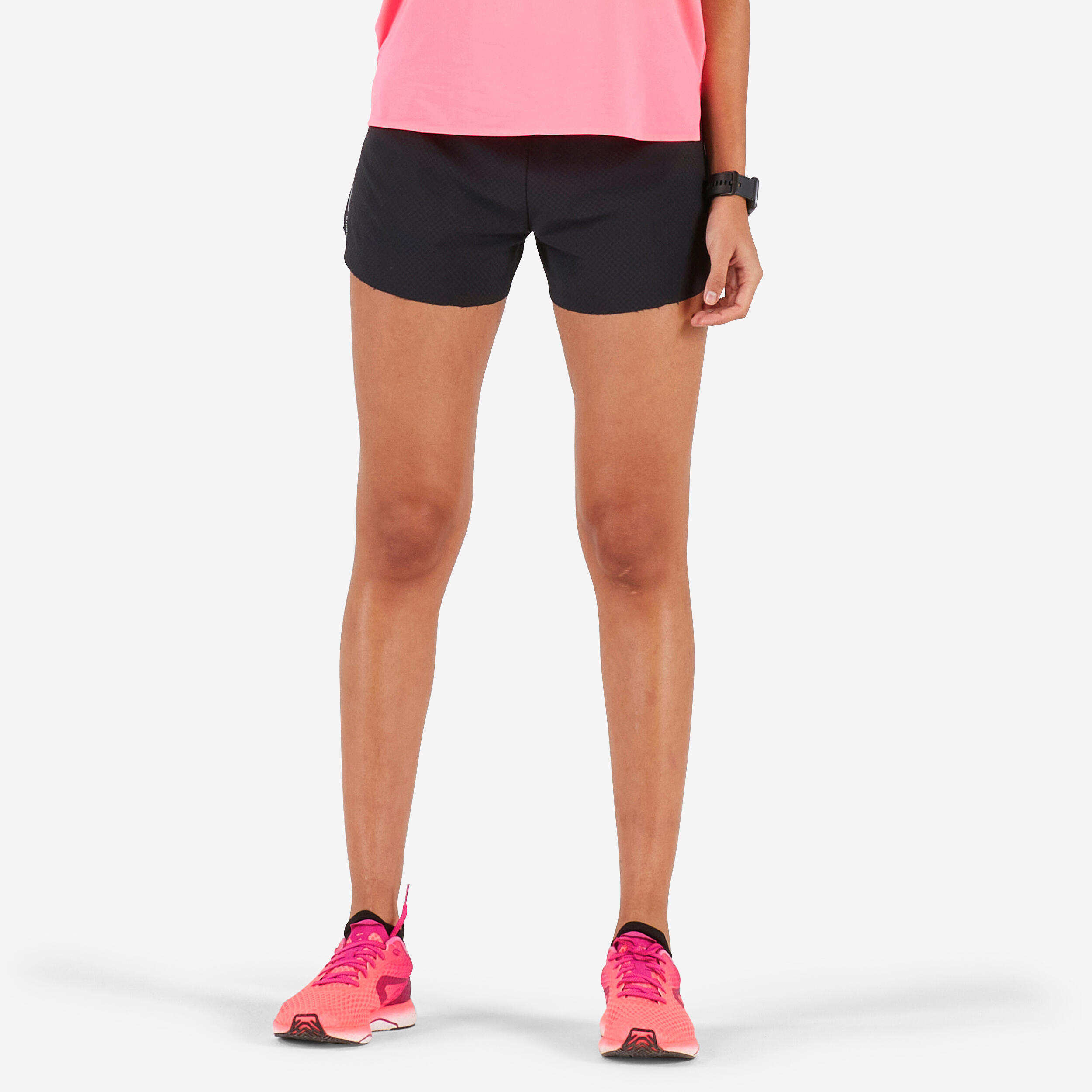 Kiprun Laufshorts Kiprun Light Damen schwarz