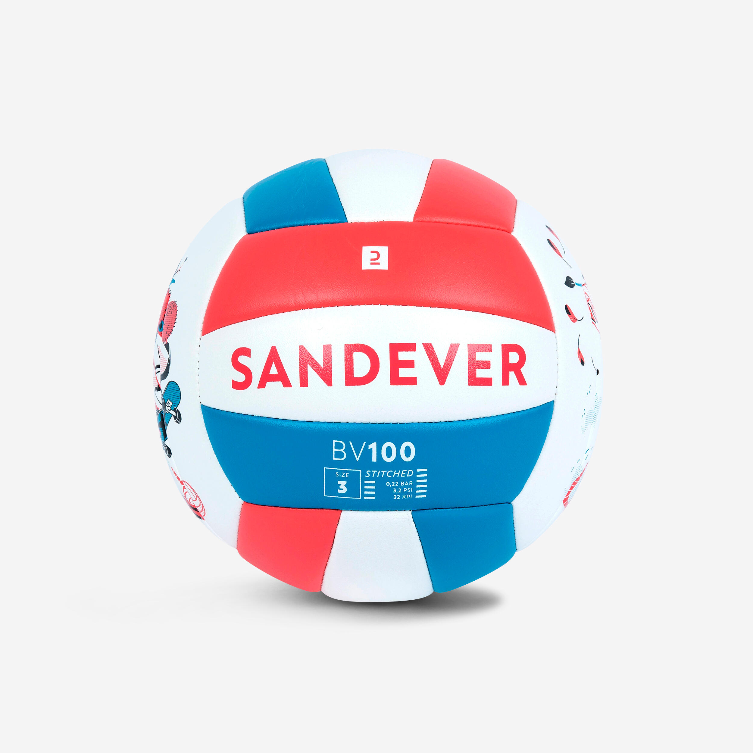 Copaya Beachvolleyball BV100 Classic vernäht Größe 3 rosa