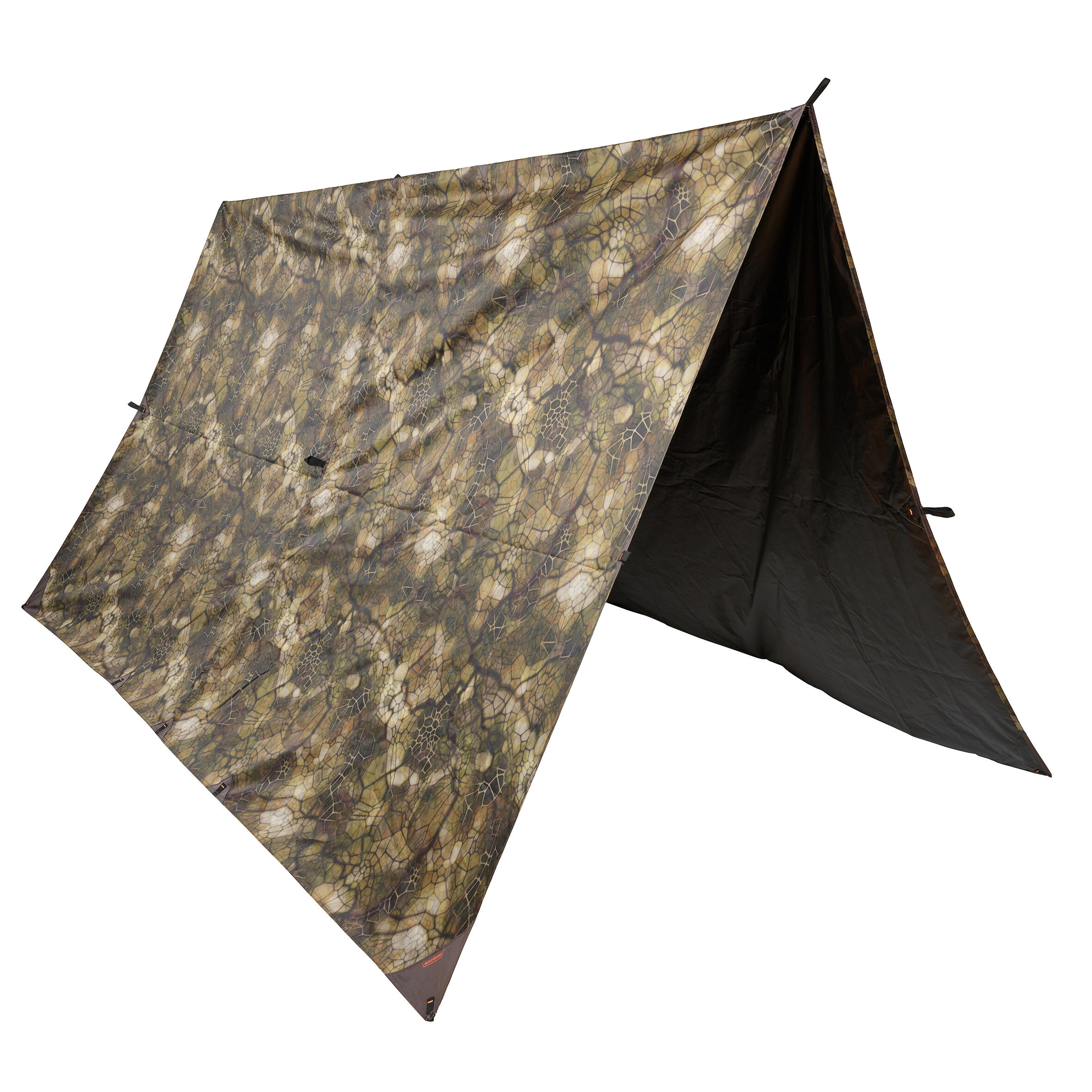 Solognac Schutzplane TARP Bushcraft 2,97 × 2,85 m Wasserdicht Camouflage
