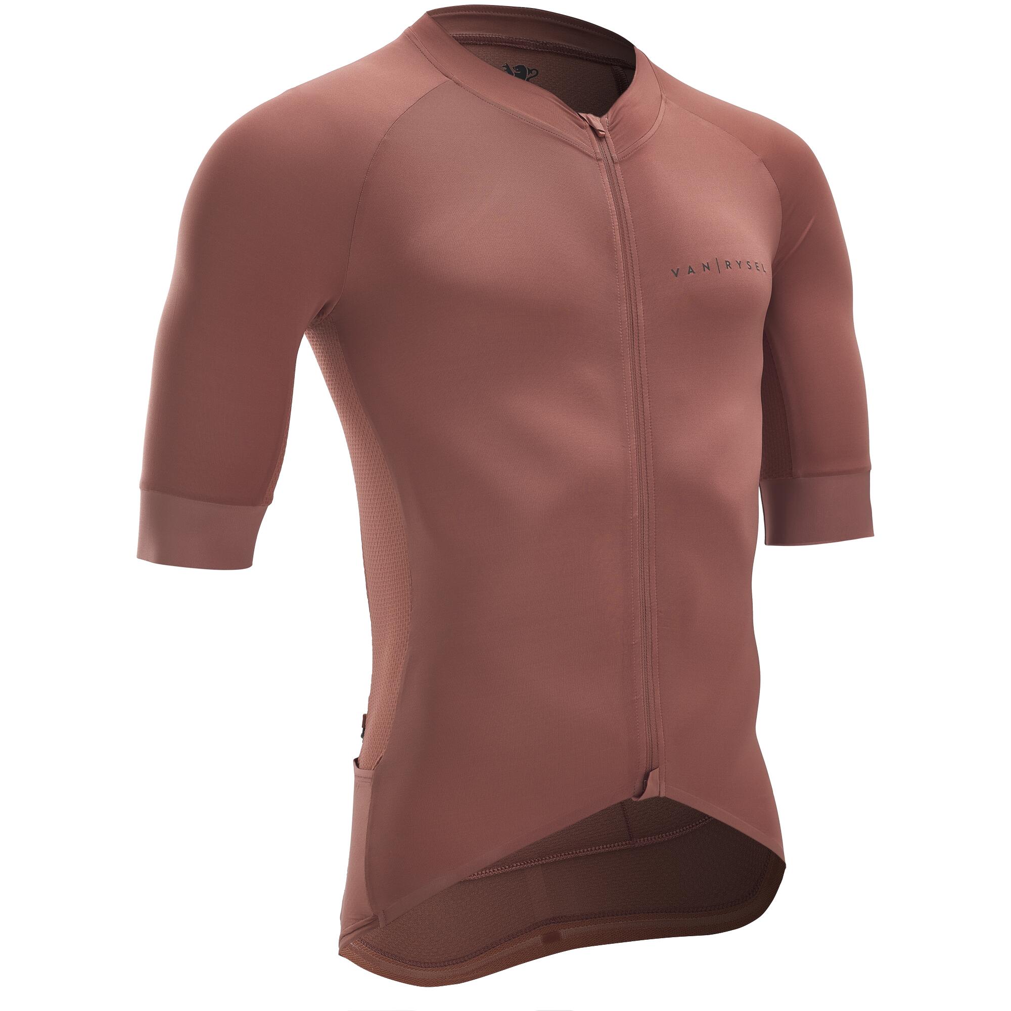 Van Rysel Fahrradtrikot Rennrad kurzarm Endurance Racer Herren braun