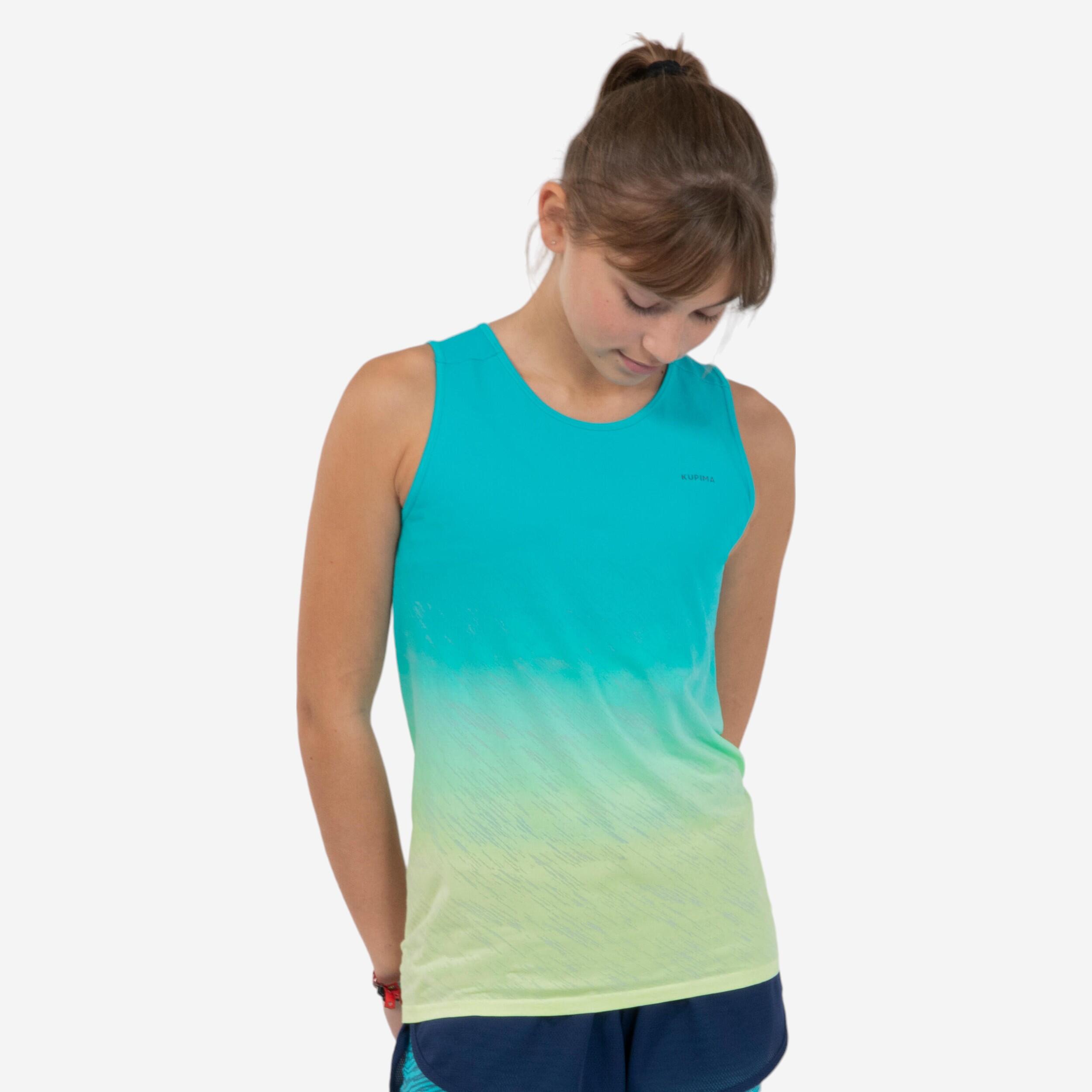 Kiprun Lauftop Leichtathletik Kiprun Care Kinder türkis