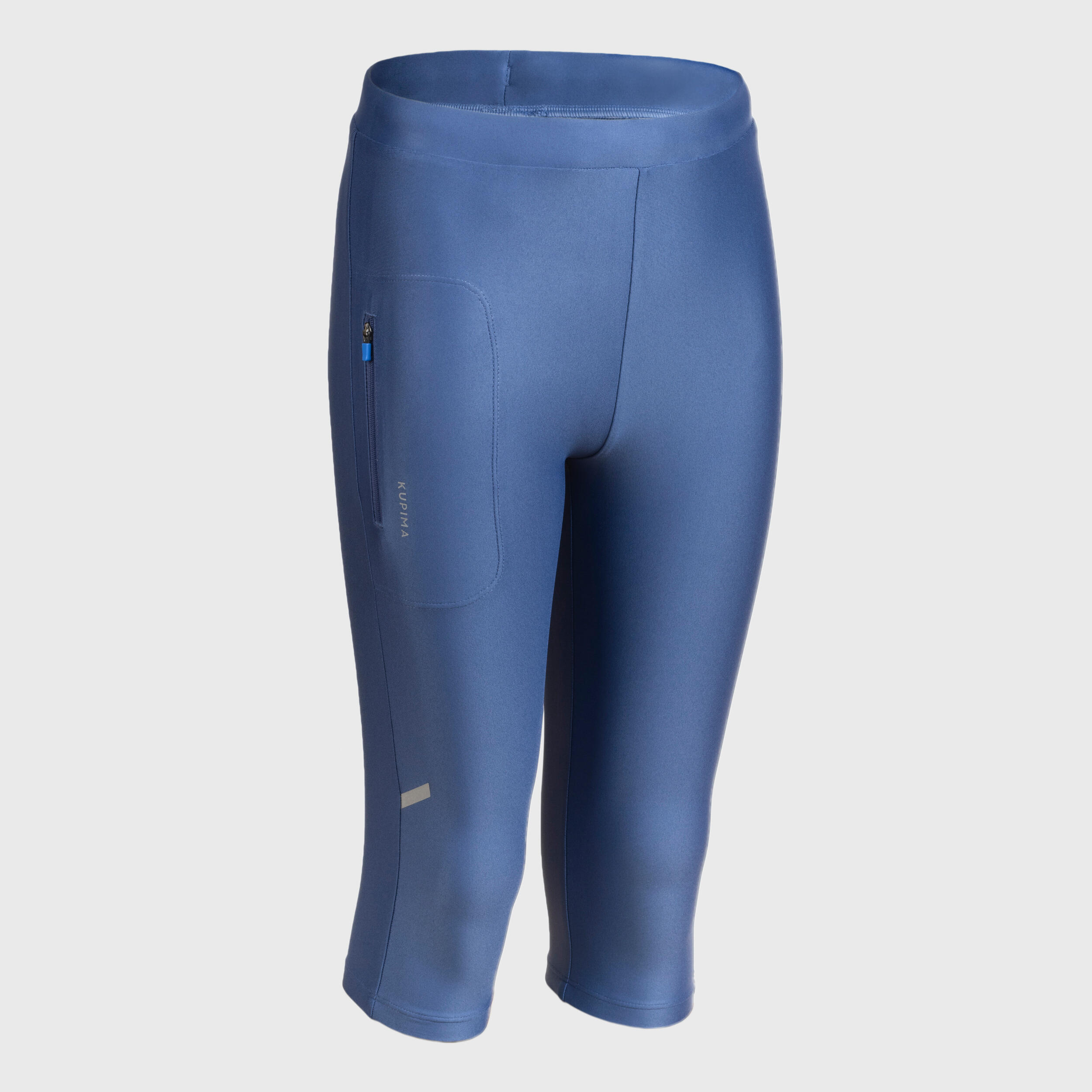 Kiprun 3/4-Laufhose Kiprun Dry Kinder denim