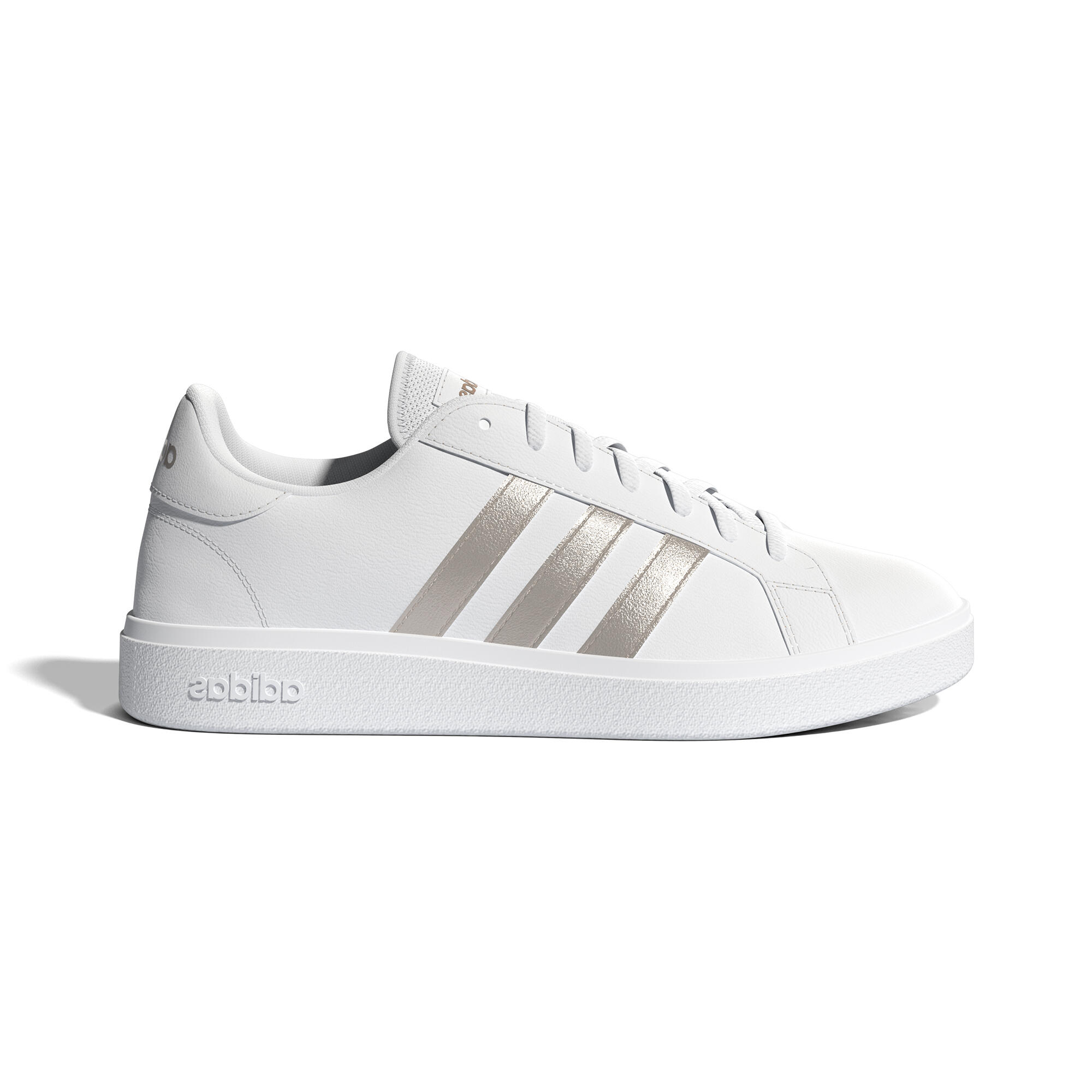 Adidas Damen Tennisschuhe Sneaker - Court Base weiss/sandfarben