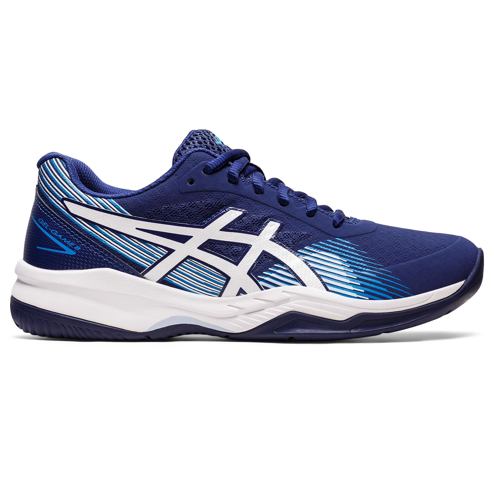 Asics Damen Tennisschuhe Multicourt - Gel Game marineblau