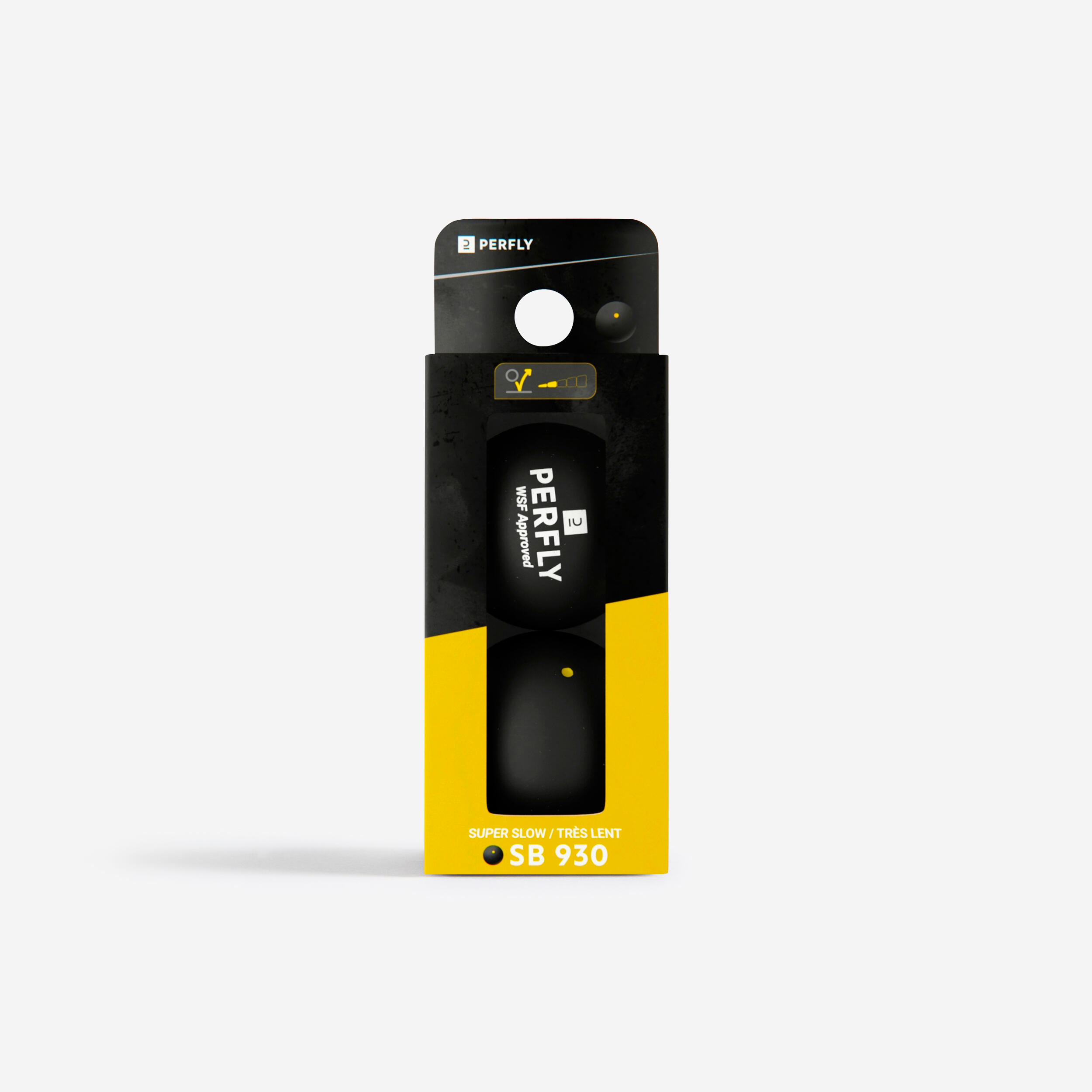 Perfly Squashbälle gelber Punkt - SB 930 2er-Pack