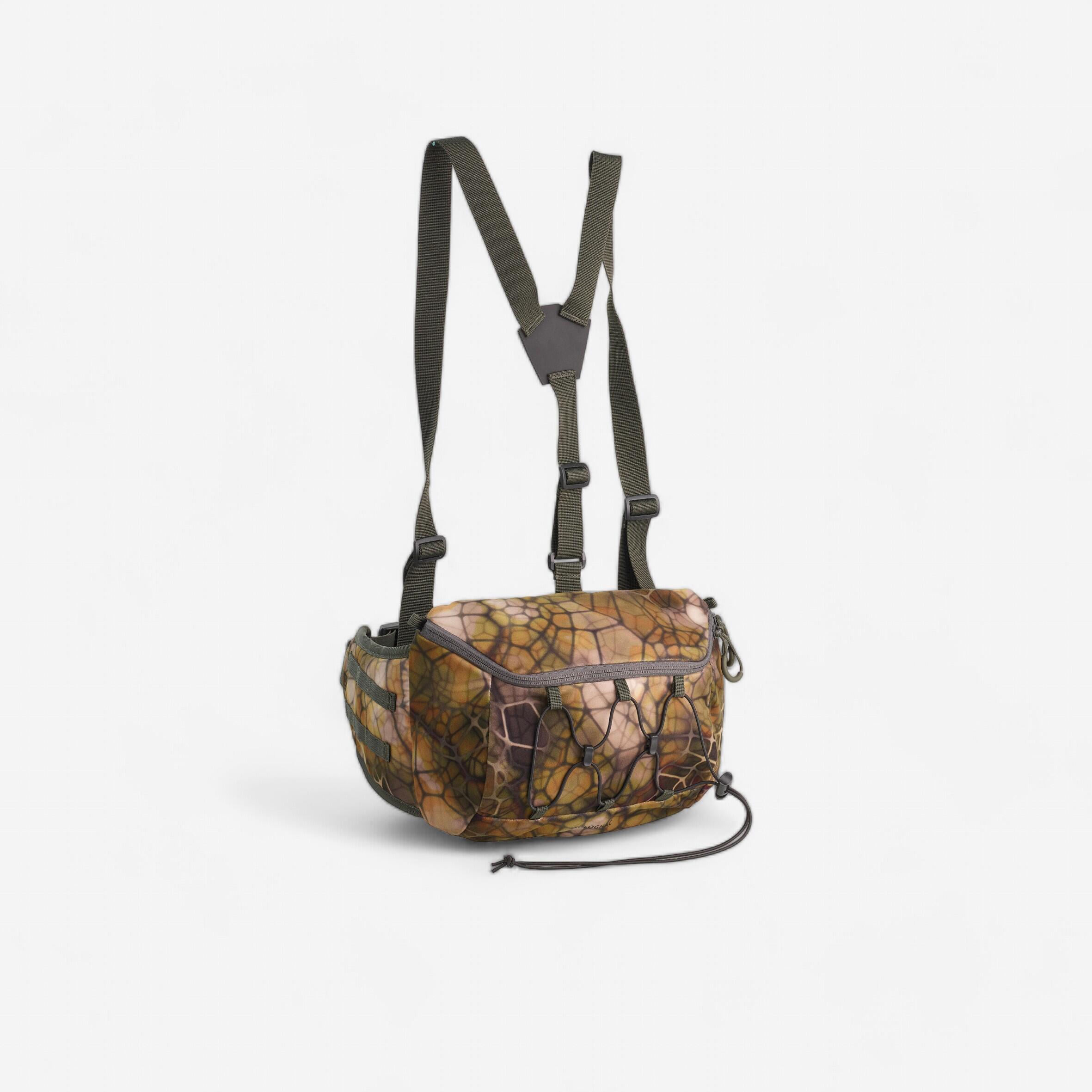 Solognac Jagd-Gürteltasche Tragegurt FURTIV geräuscharm 10 L camouflage