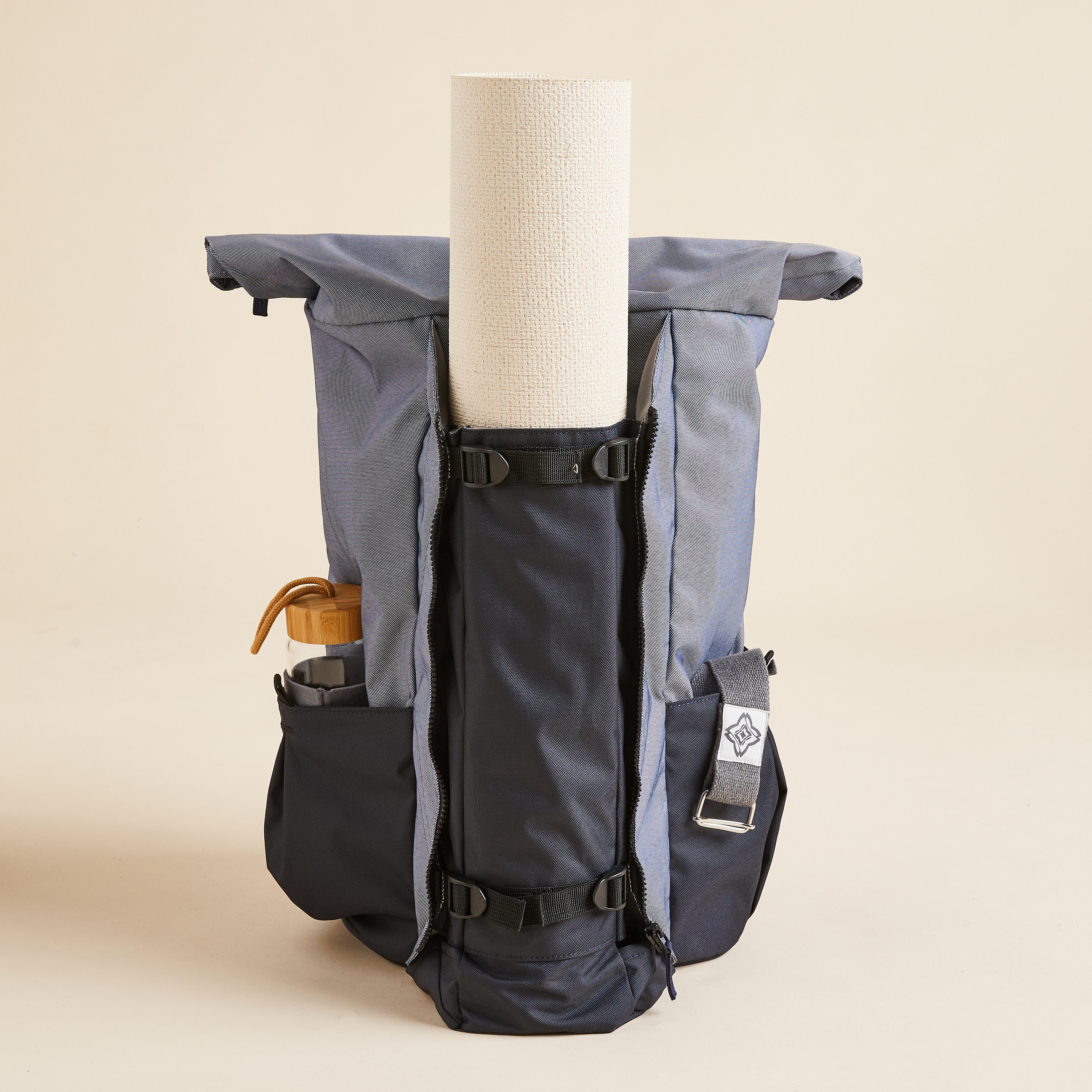 Kimjaly Rucksack für Yogamatte blau/grau