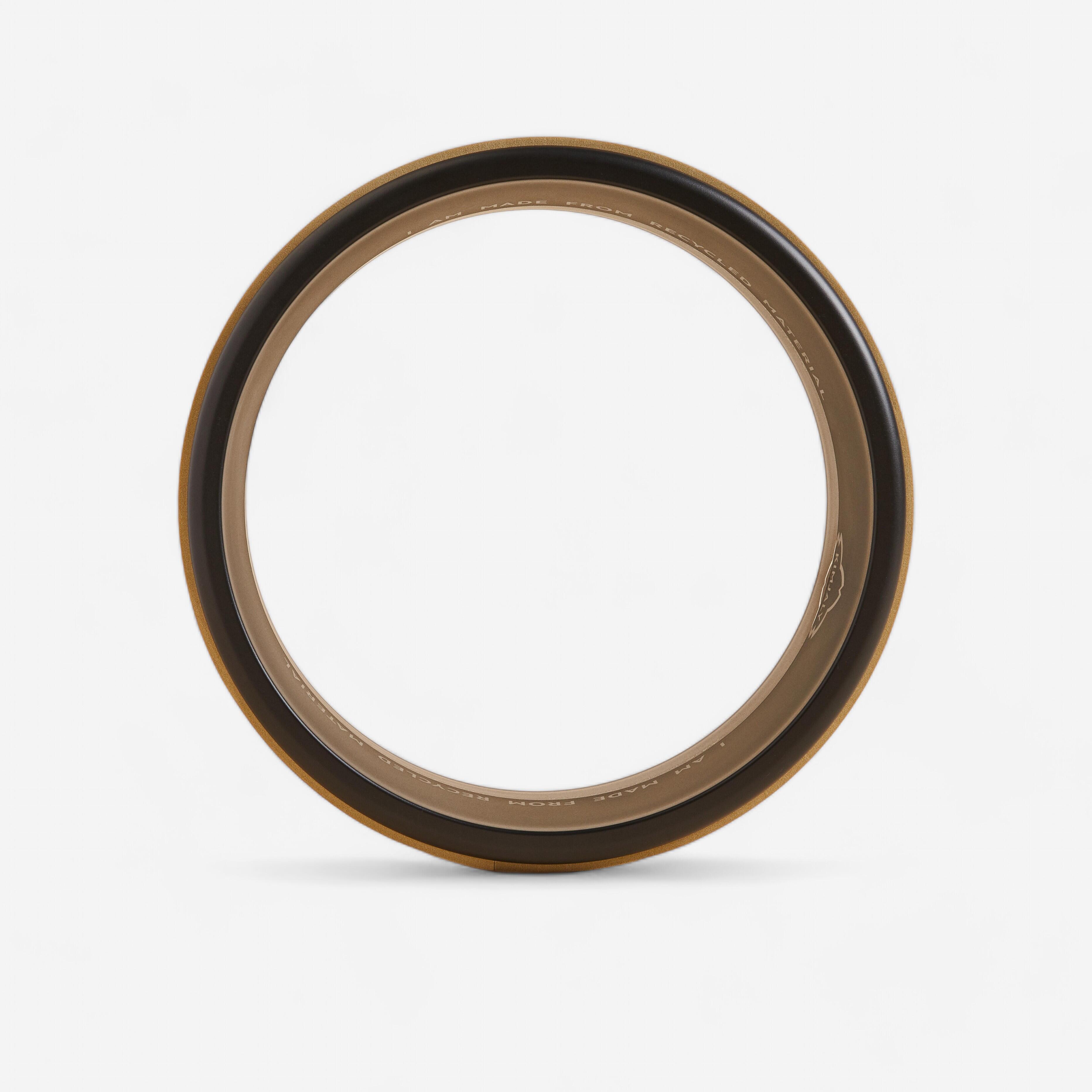 Kimjaly Yoga Wheel aus recyceltem Kunststoff. In Frankreich hergestellt. Schwarz/beige.