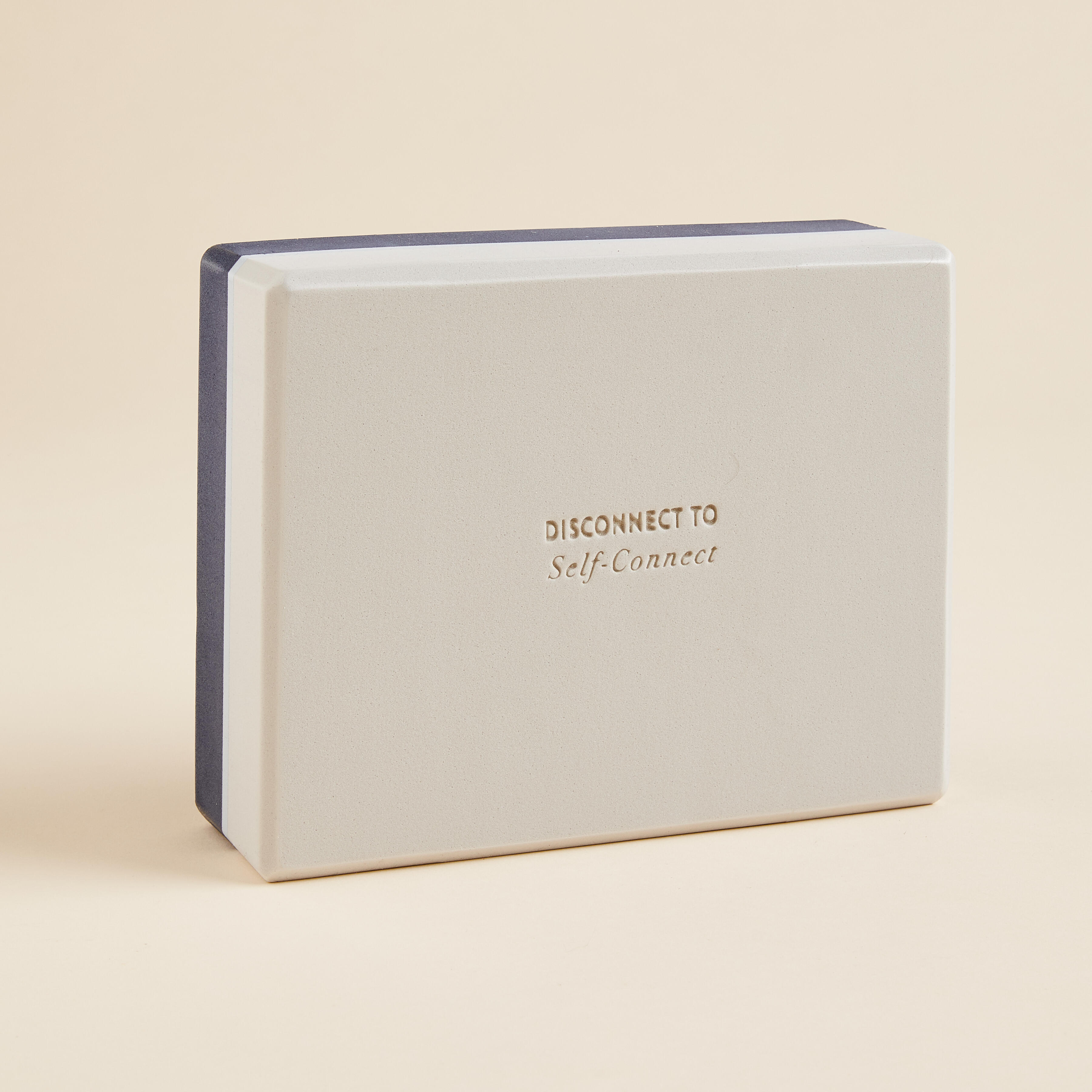 Kimjaly Yogablock Schaumstoff grau/blau groß