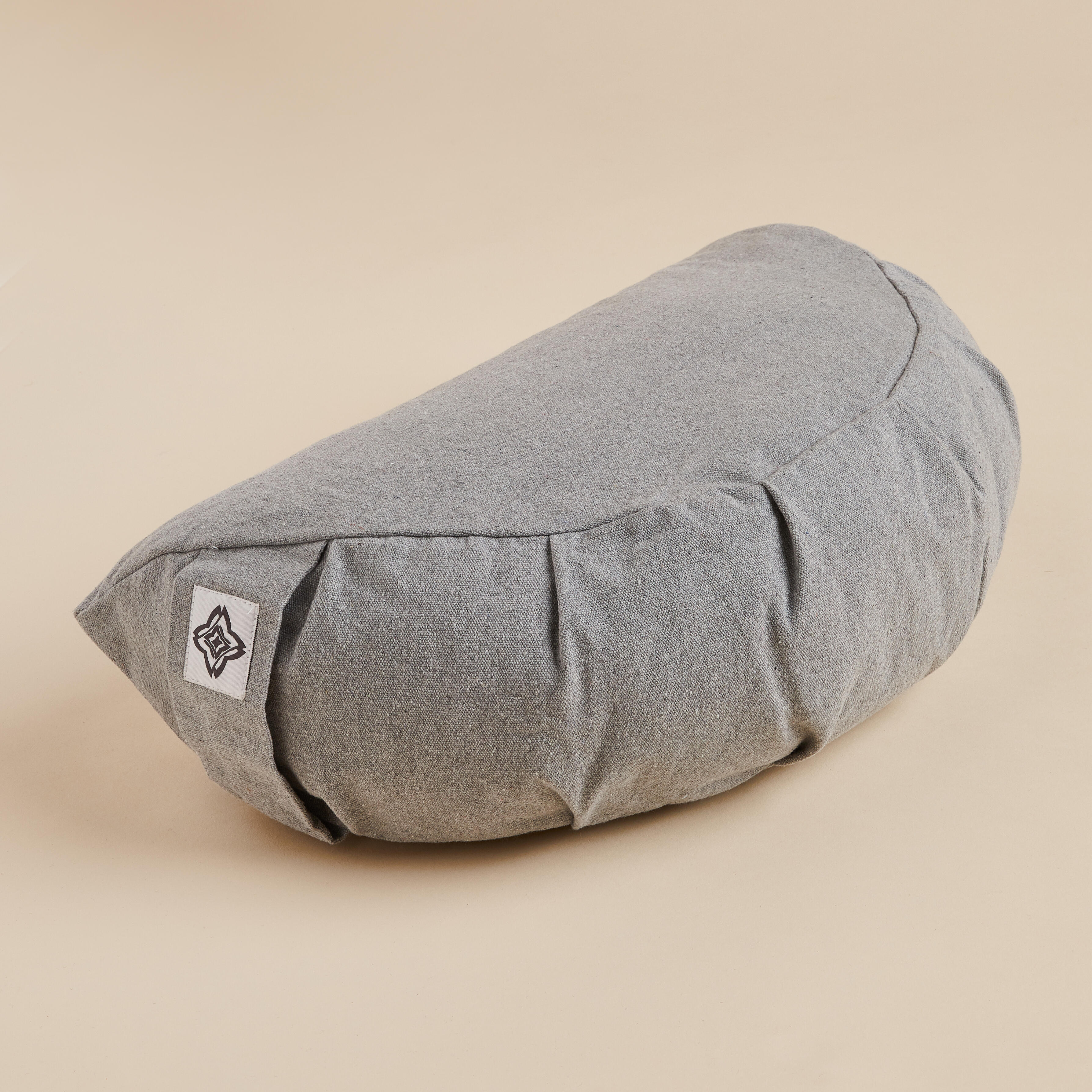 Kimjaly Yoga-Zafu Halbmond Ecodesign grau