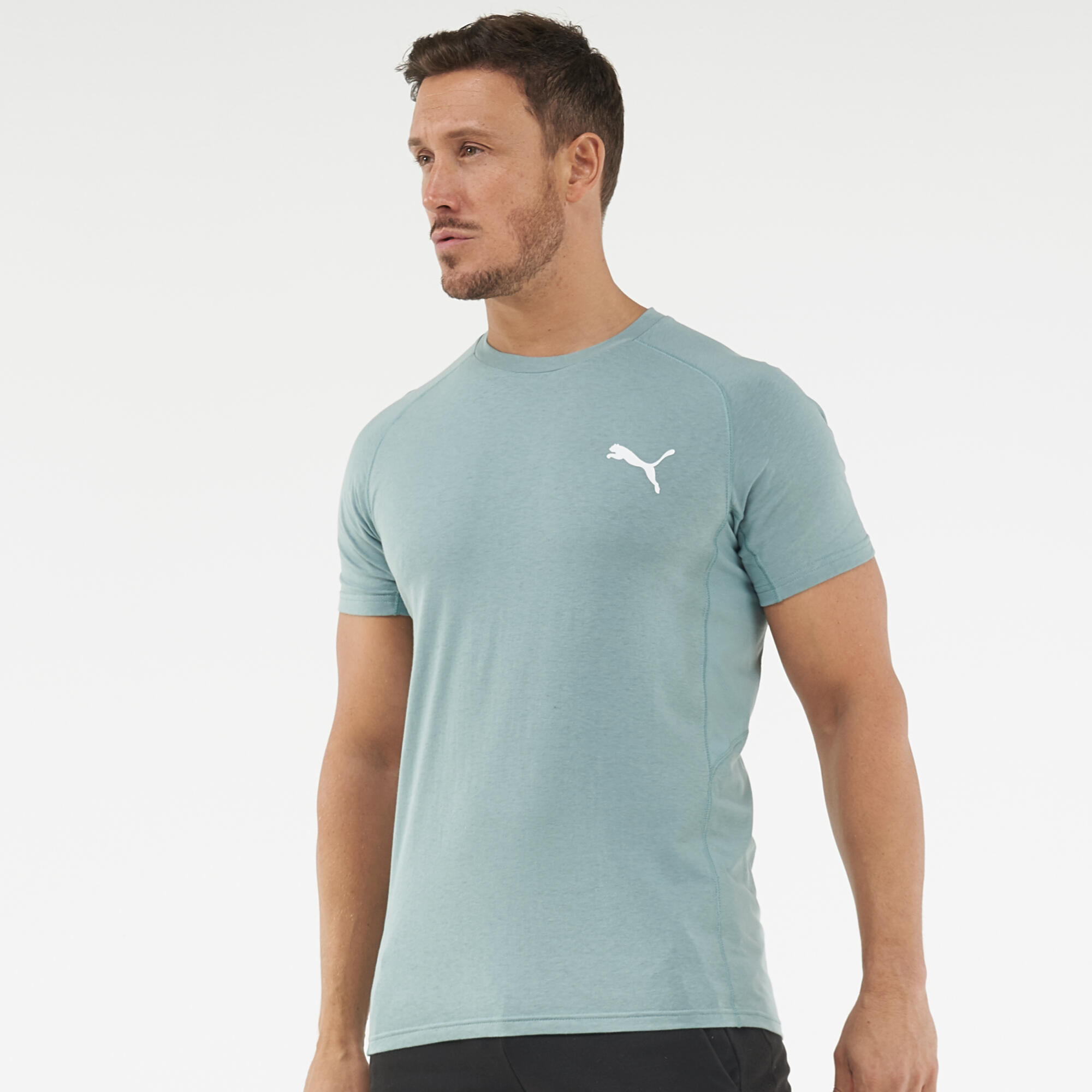 Puma T-Shirt Fitness Baumwolle Herren blau