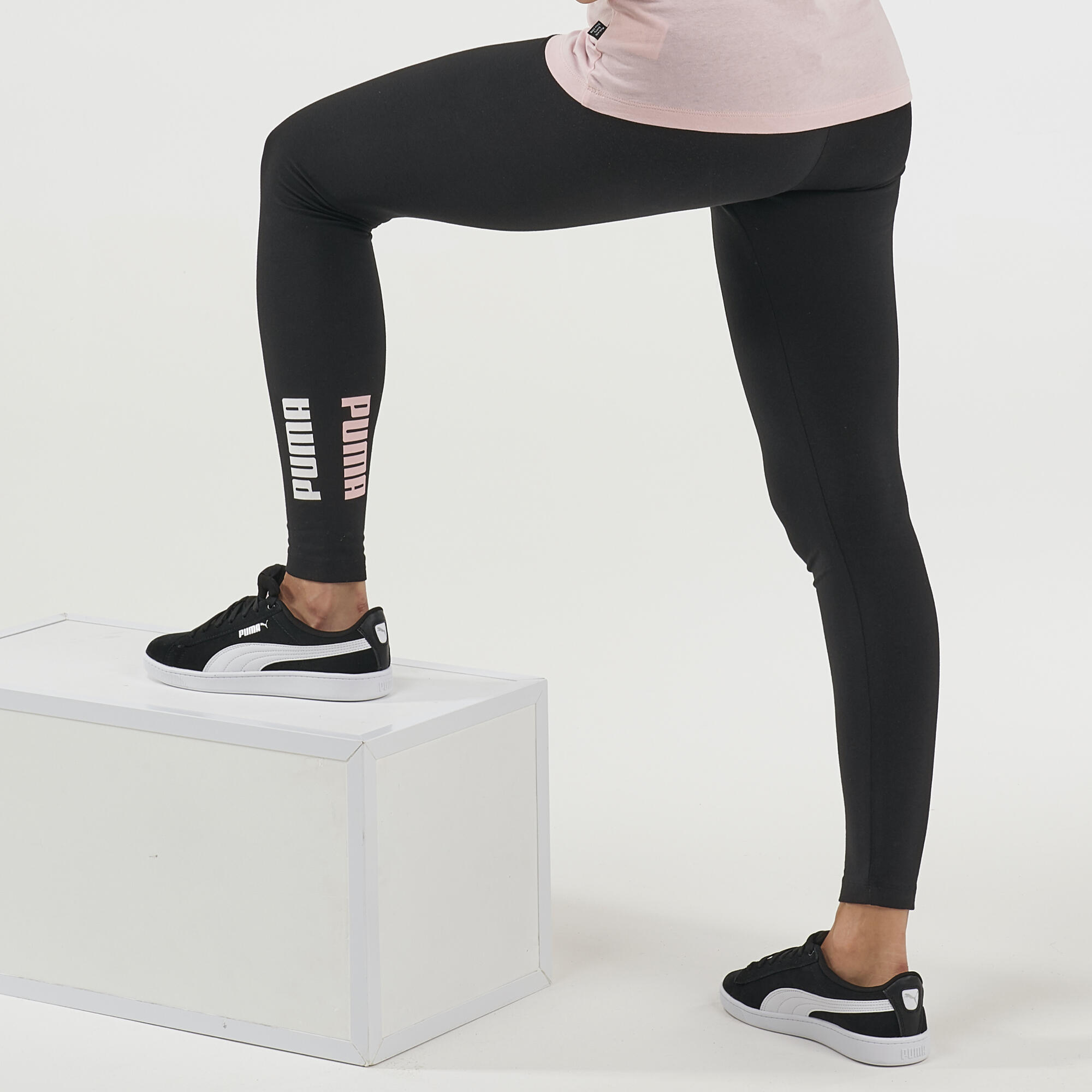 Puma Leggings Fitness Baumwolle Damen schwarz