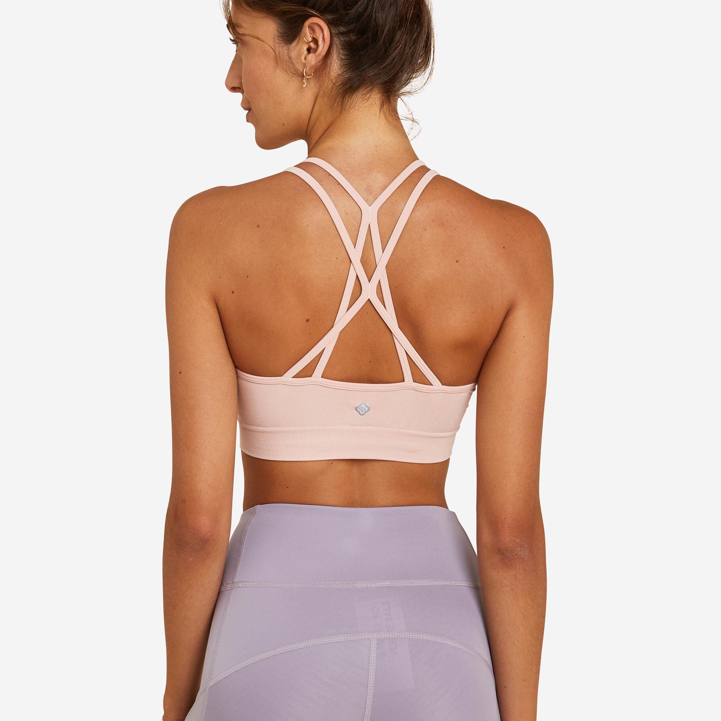 Kimjaly Bustier dynamisches Yoga rosa