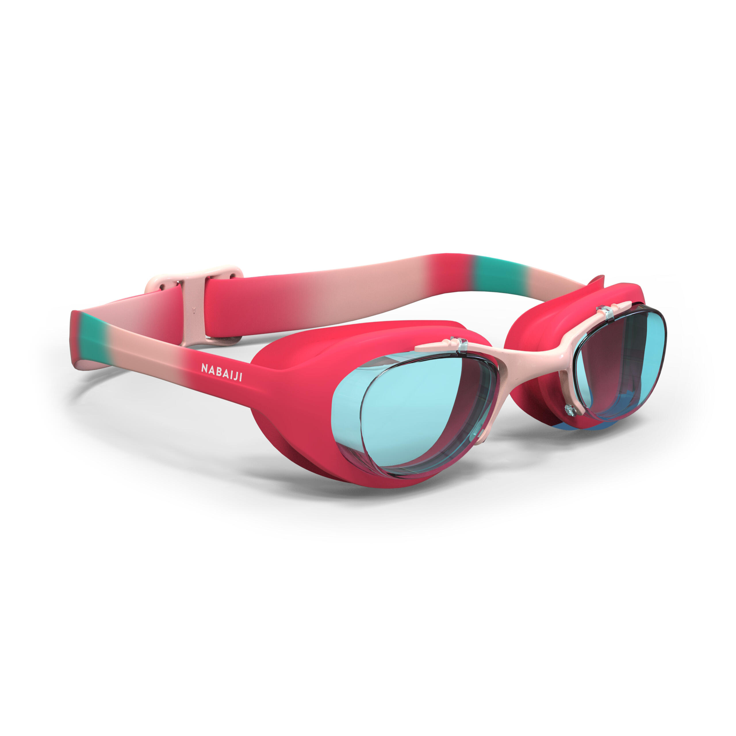 Nabaiji Schwimmbrille XBase Dye Grösse S klar rosa
