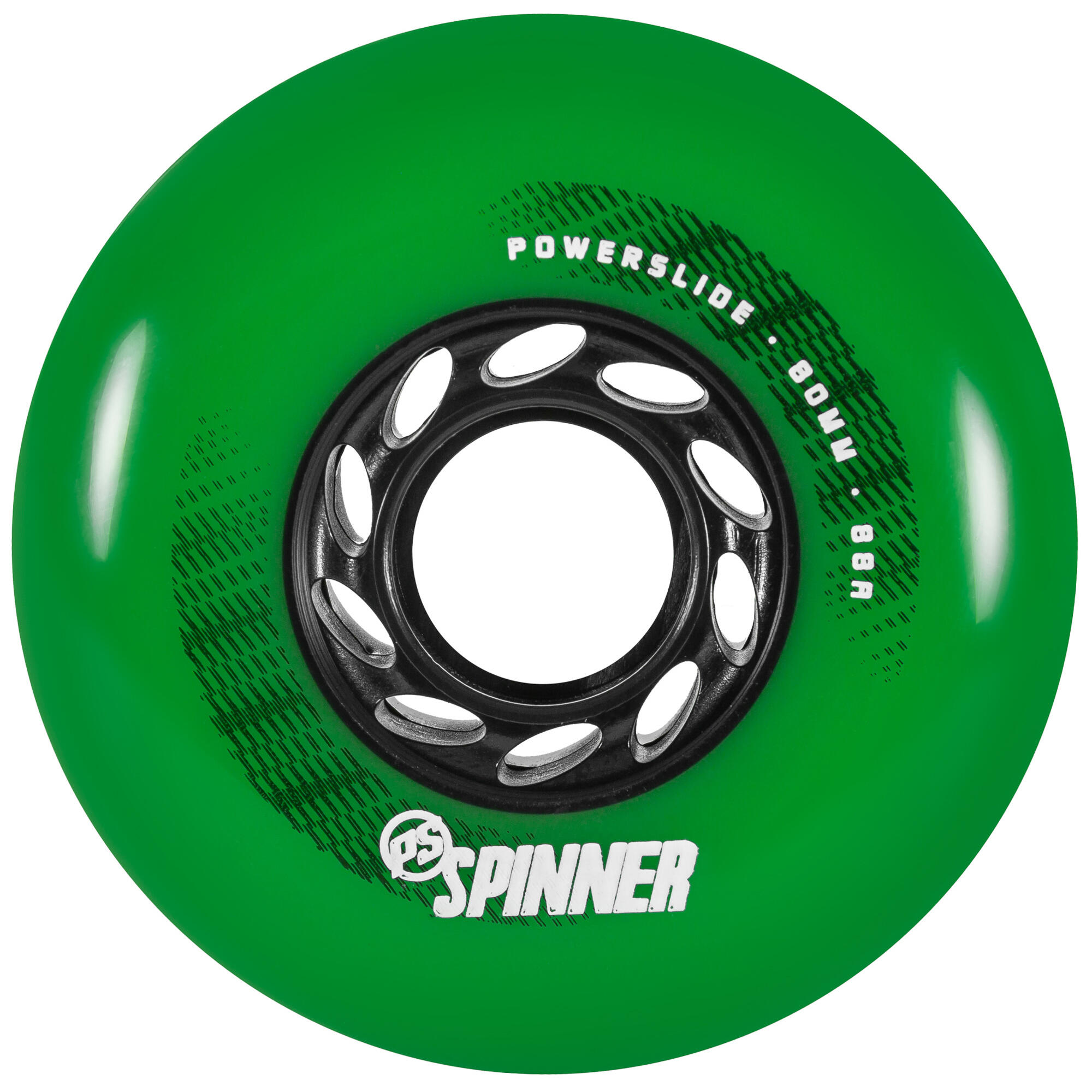 Powerslide 4 Inliner-Rollen Powerslide Spinner green 80 mm/88A grün
