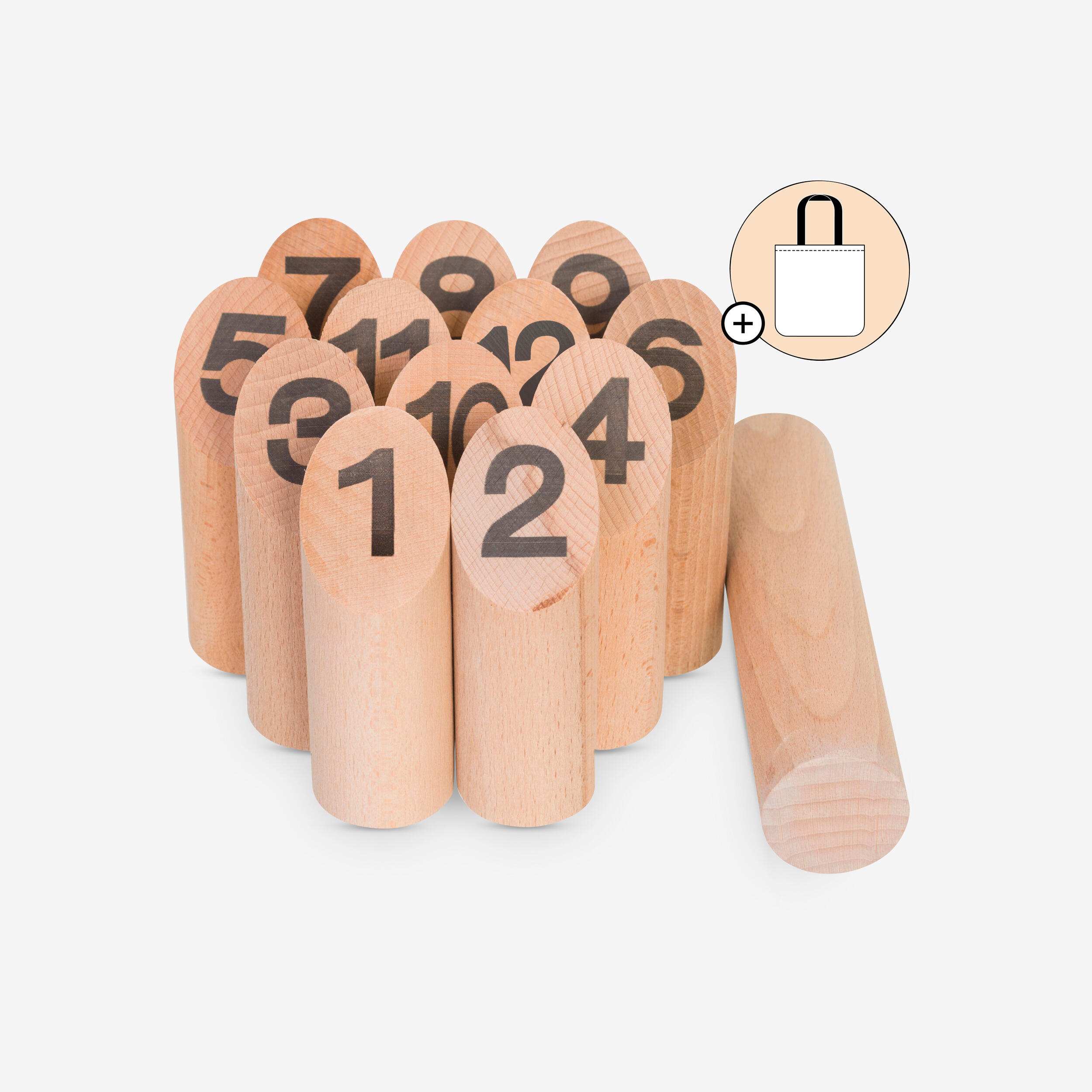 Geologic Holzkegelspiel Finnish Skittles Kompakt