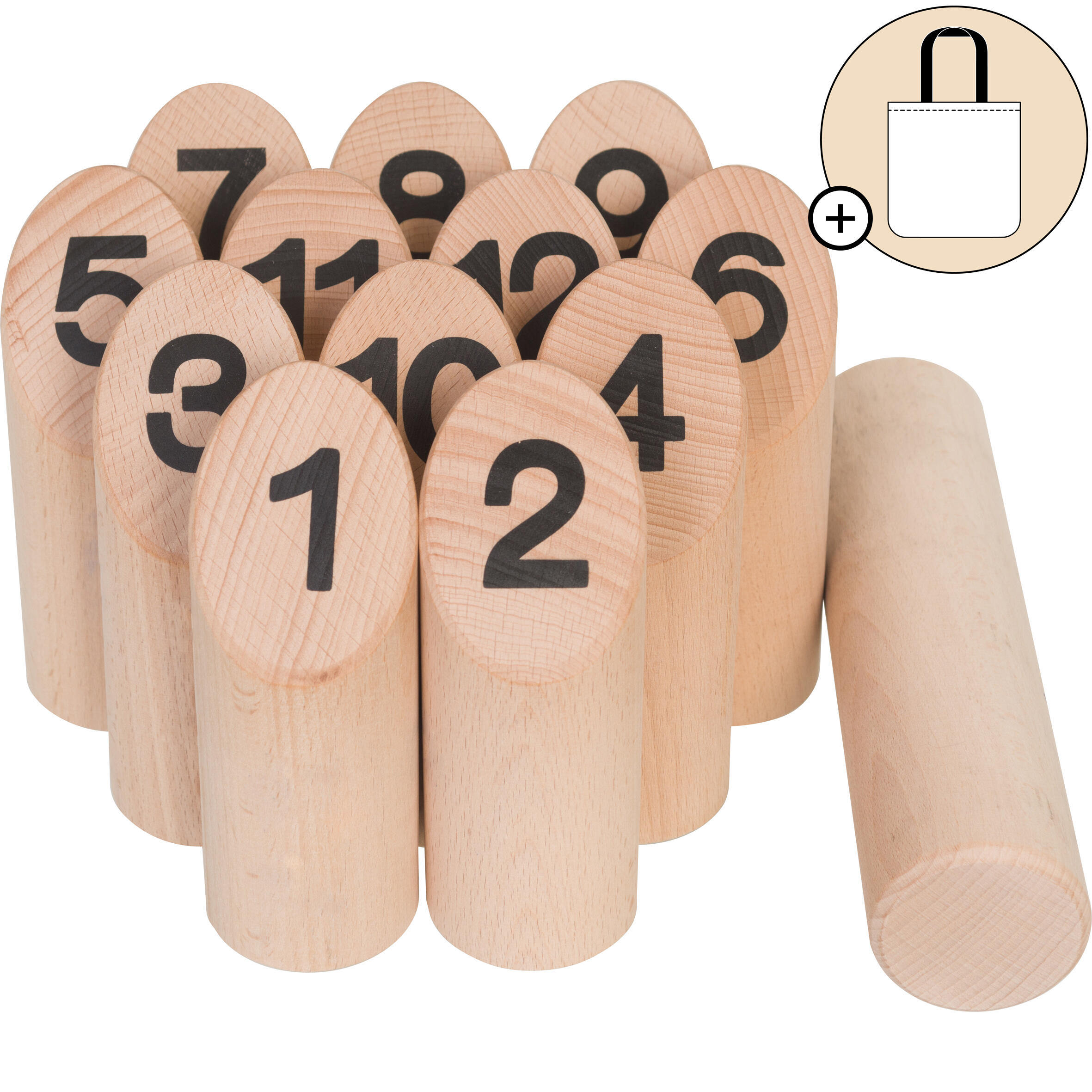 Geologic Holzkegelspiel Finnish Skittles Standardgröße