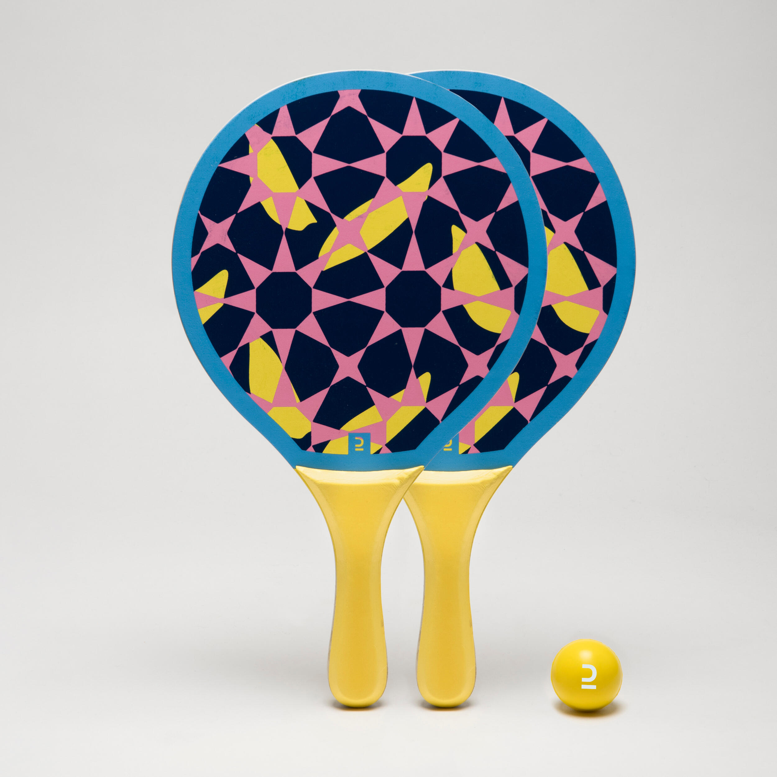 Sandever Beachtennisschläger Set Woody orange