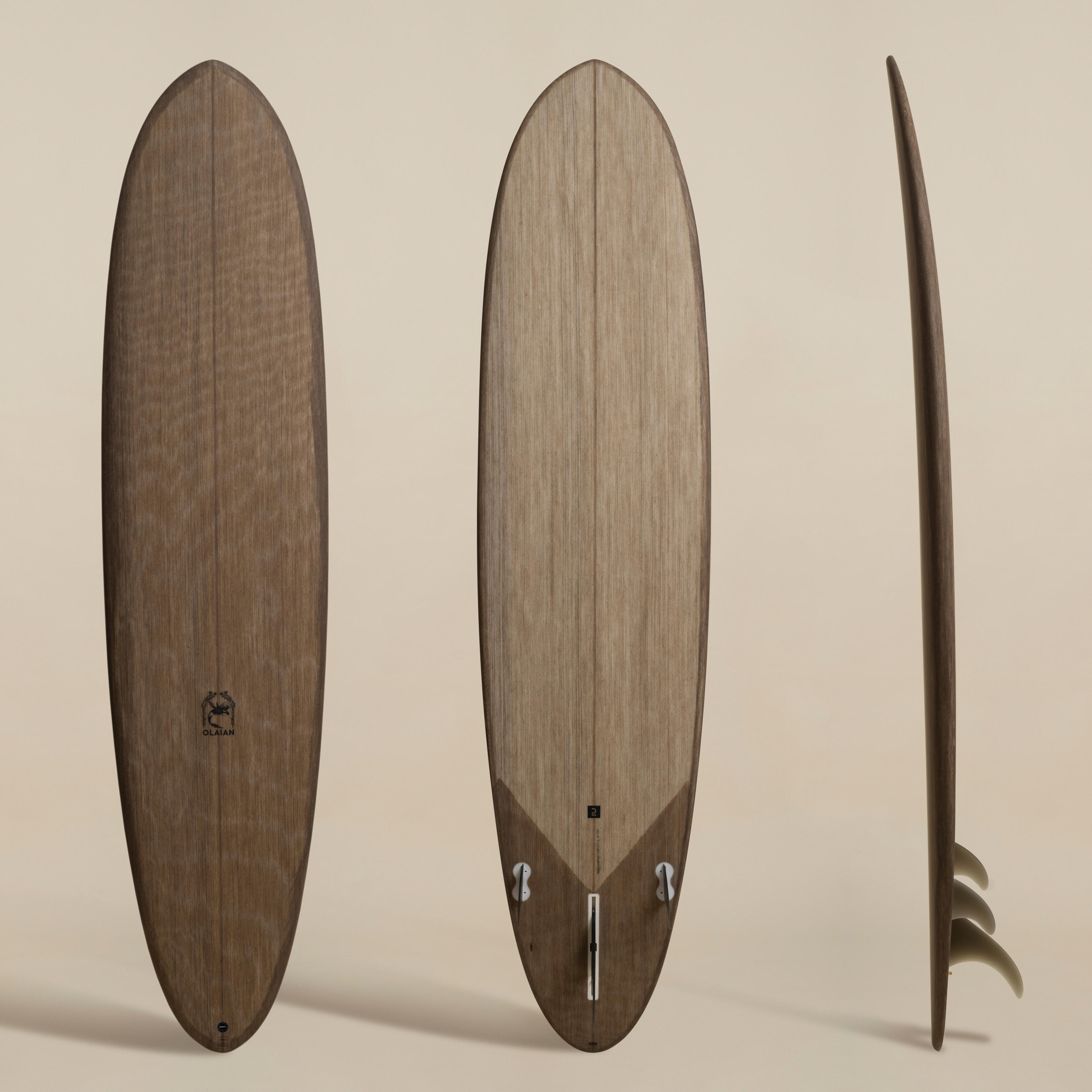 Olaian Surfboard Hardboard Hybrid 8' 500 limitierte Serie inklusive 3 Finnen.