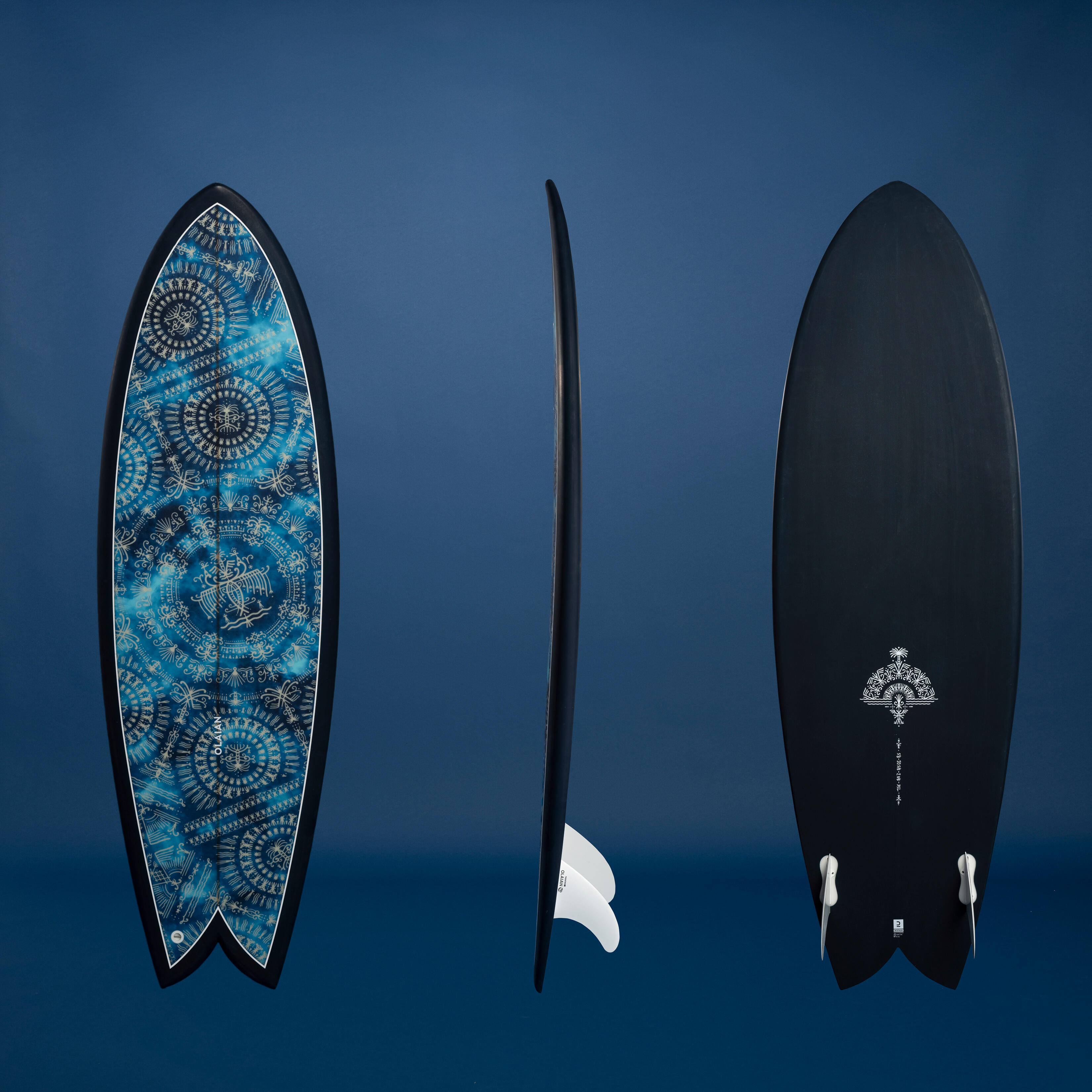 Olaian Surfboard Fish 900 5'8 35 L limitierte Serie JEYKILL