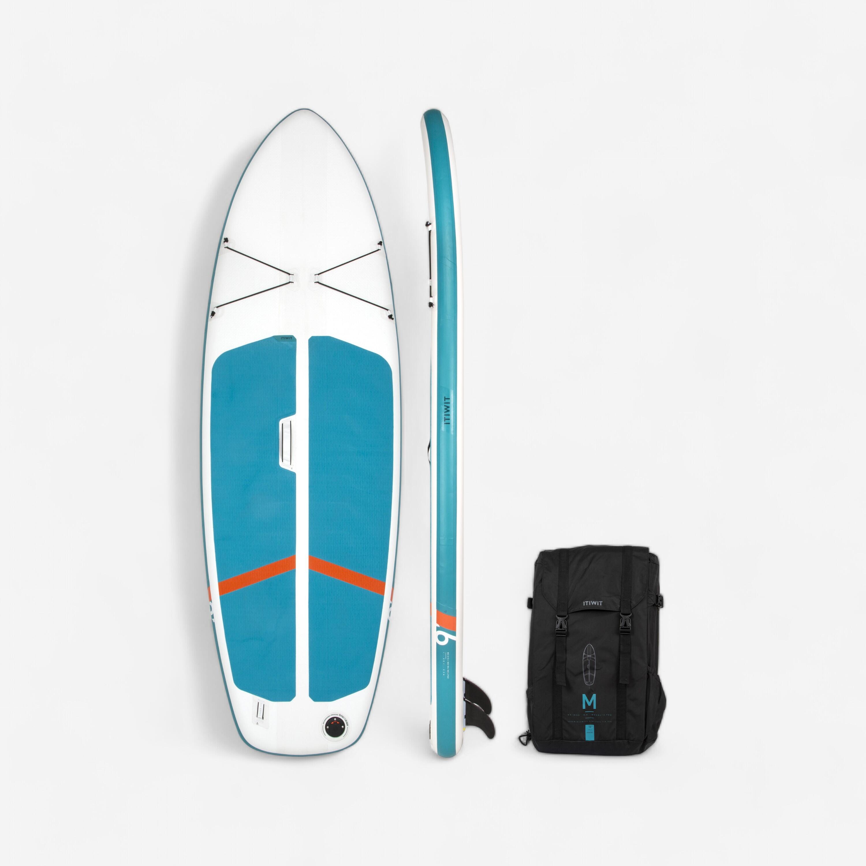 Itiwit SUP-Board Stand Up Paddle aufblasbar Compact Gr. M Einsteiger weiss/grün