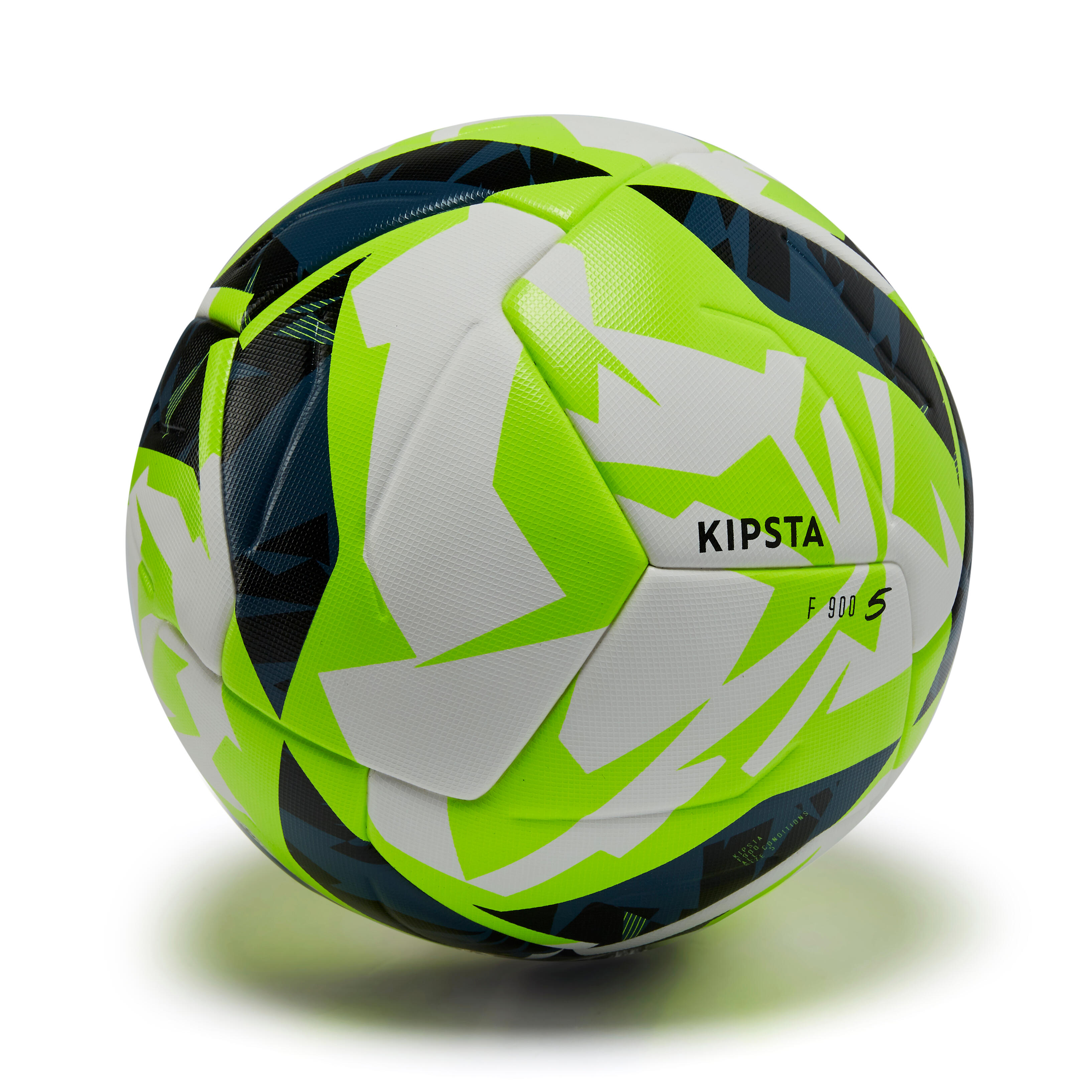 Kipsta Fussball F900 FIFA Quality Pro wärmegeklebt Grösse 5 weiss/gelb
