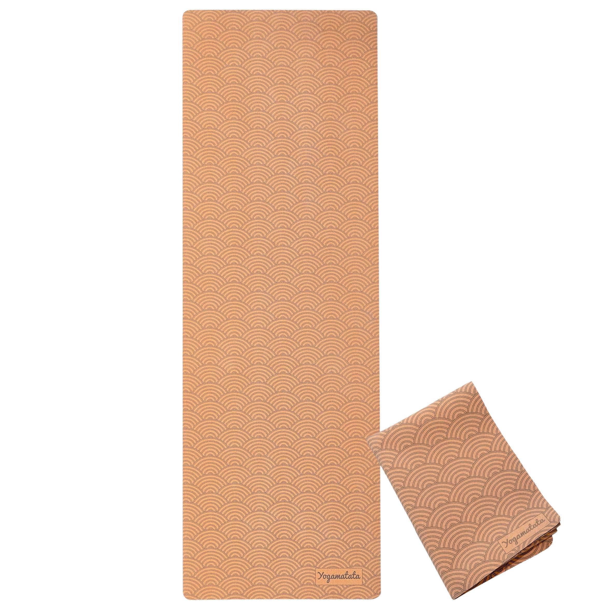 Yogamatata Yogamatte Kork faltbar Voyage 1,5 mm Wellen