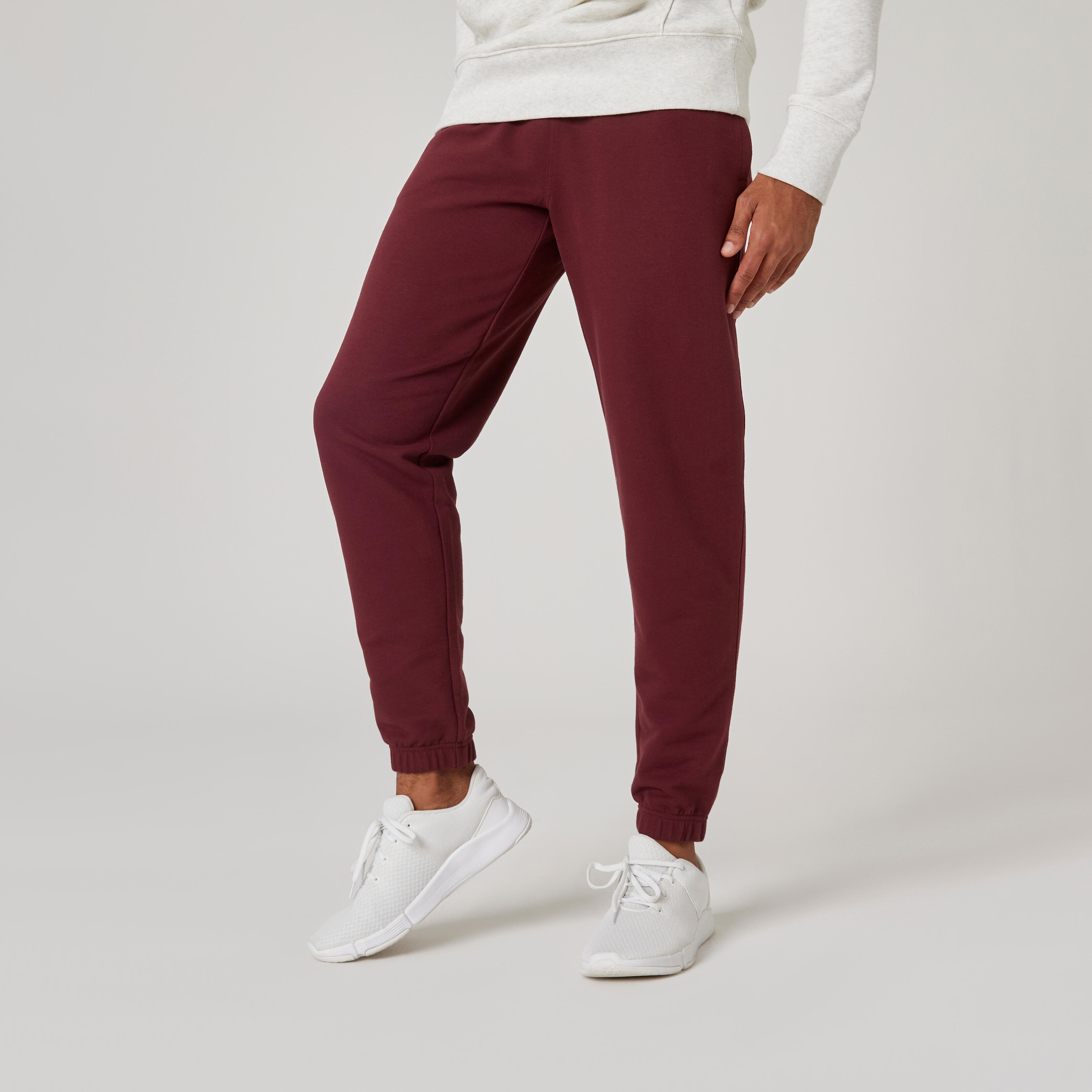 Domyos Jogginghose Fitness Regular 500 Herren - bordeaux