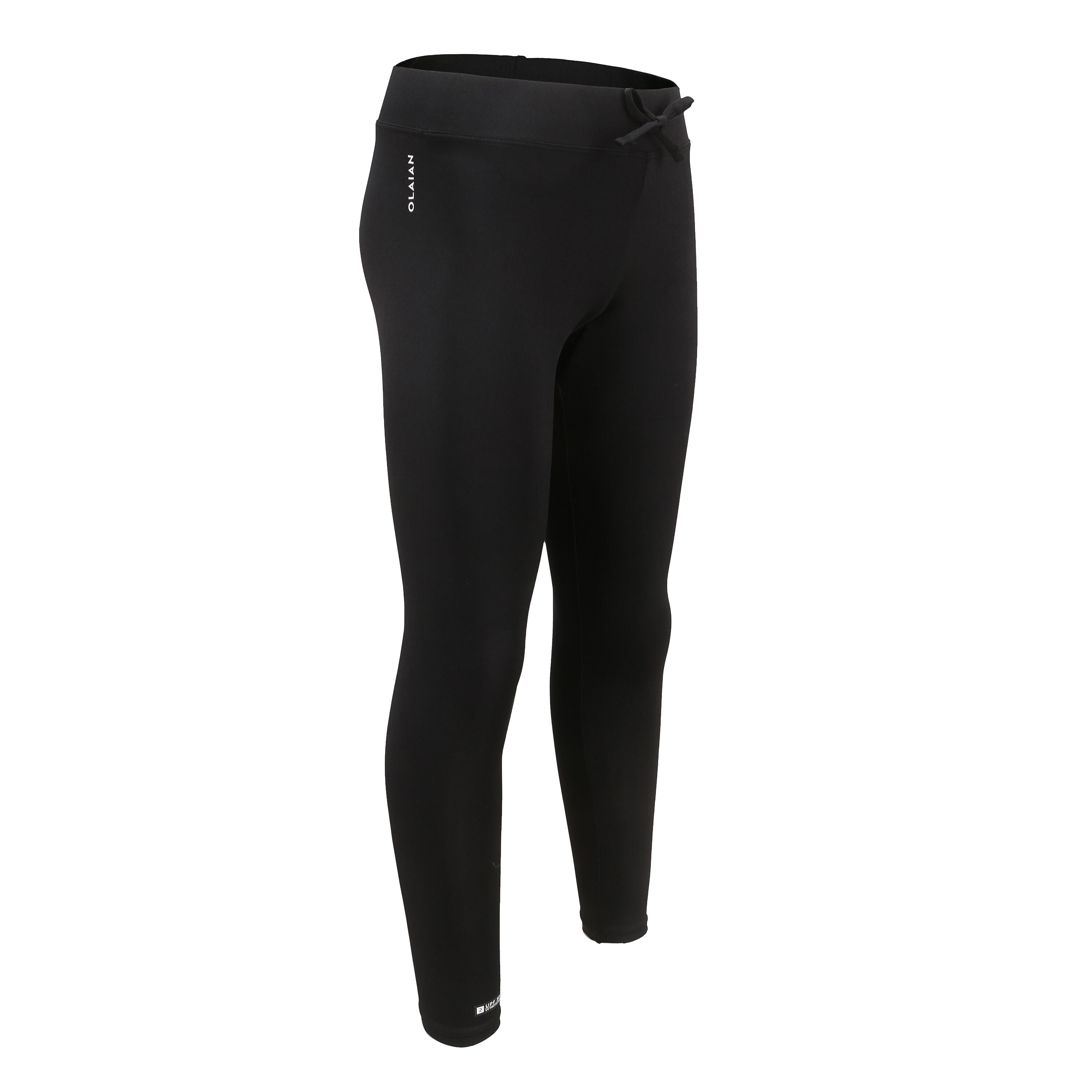 Olaian Leggings UV-Schutz Kinder schwarz