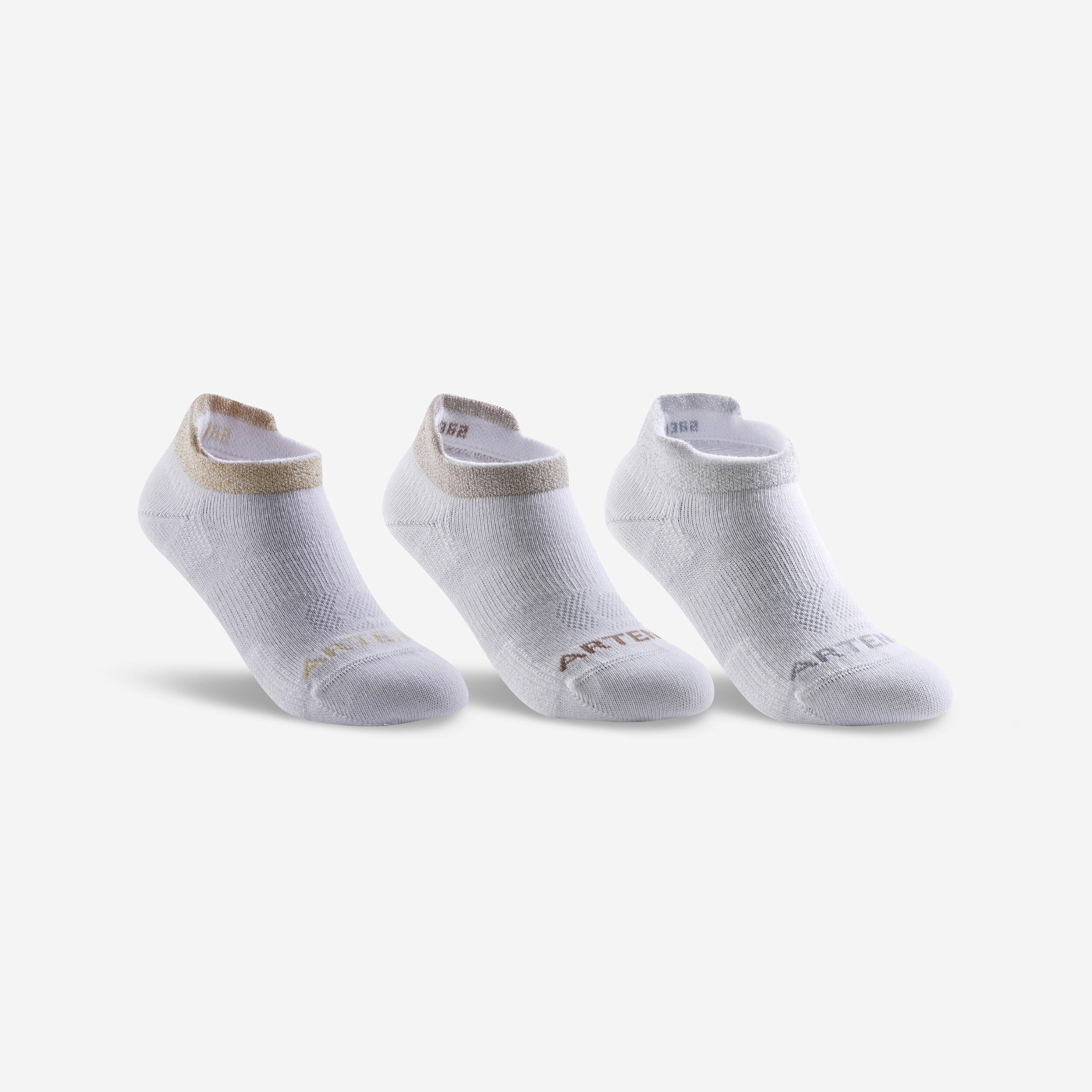 Artengo Tennissocken RS 160 Low Kinder 3er-Pack weiss