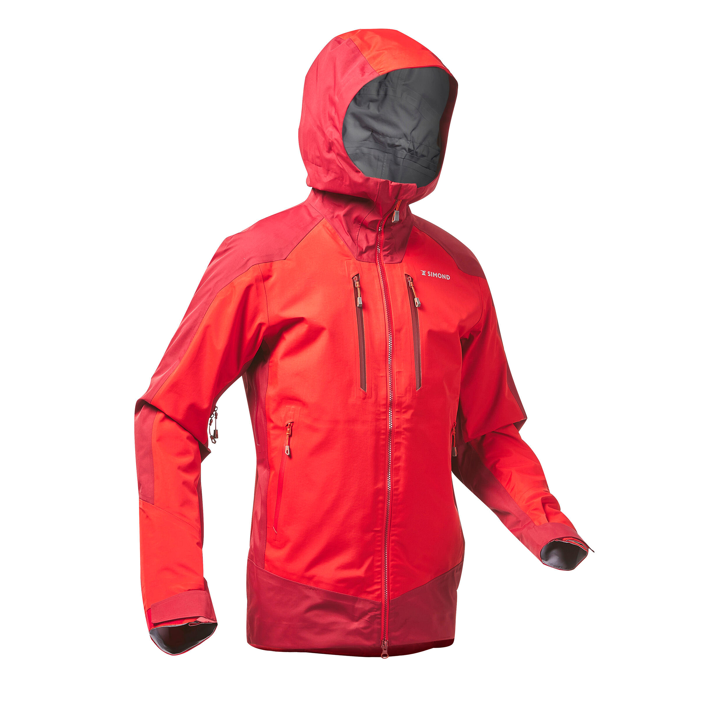 Simond Regenjacke Bergsteigen wasserdicht Alpinism Evo Herren rot