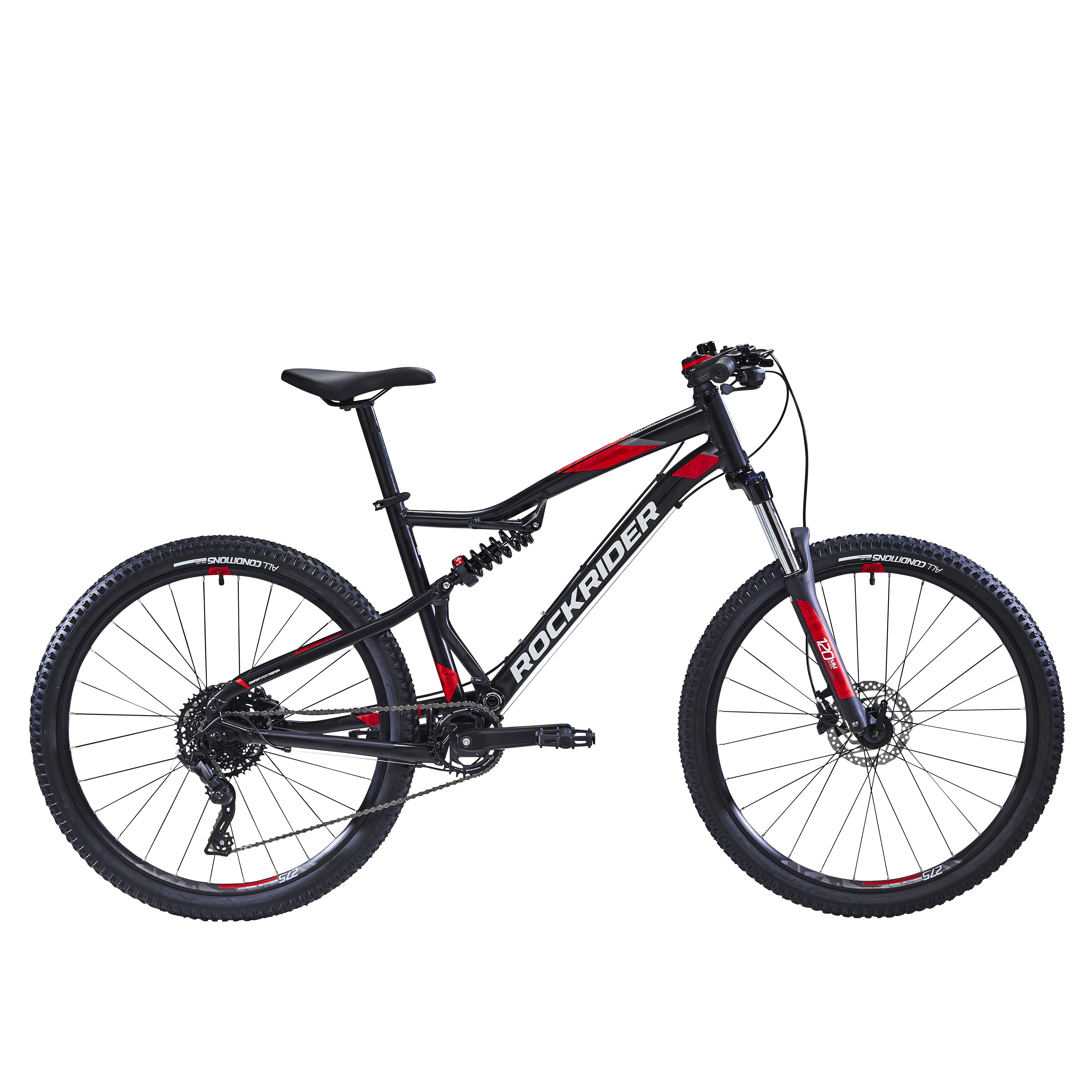 Rockrider Mountainbike ST 530 S 27,5 Zoll schwarz/rot