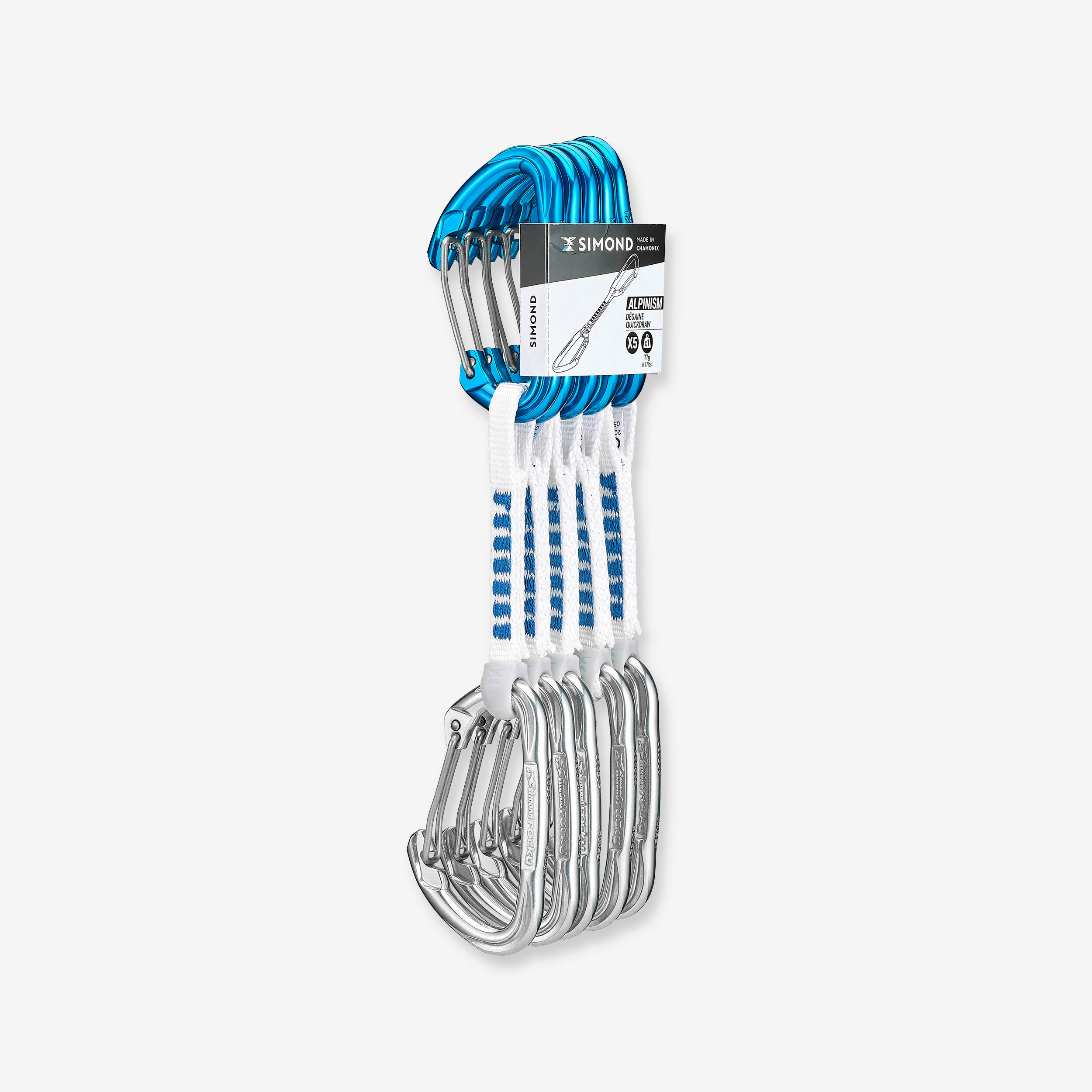 Simond Express-Set für Klettern und Bergsteigen 5 Stück - Alpinism 11 cm