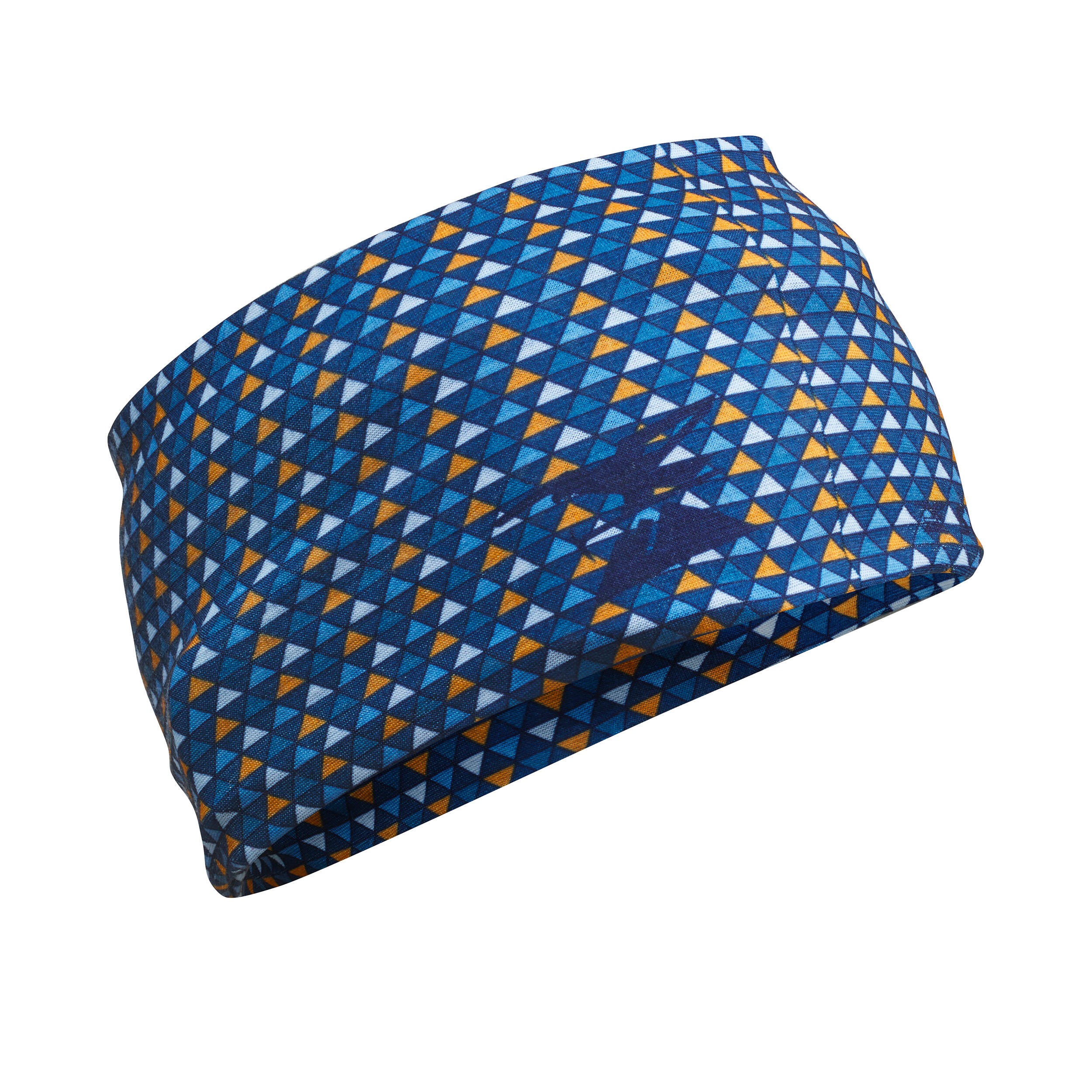 Simond Multifunktionstuch Klettern Vertika blau und okker