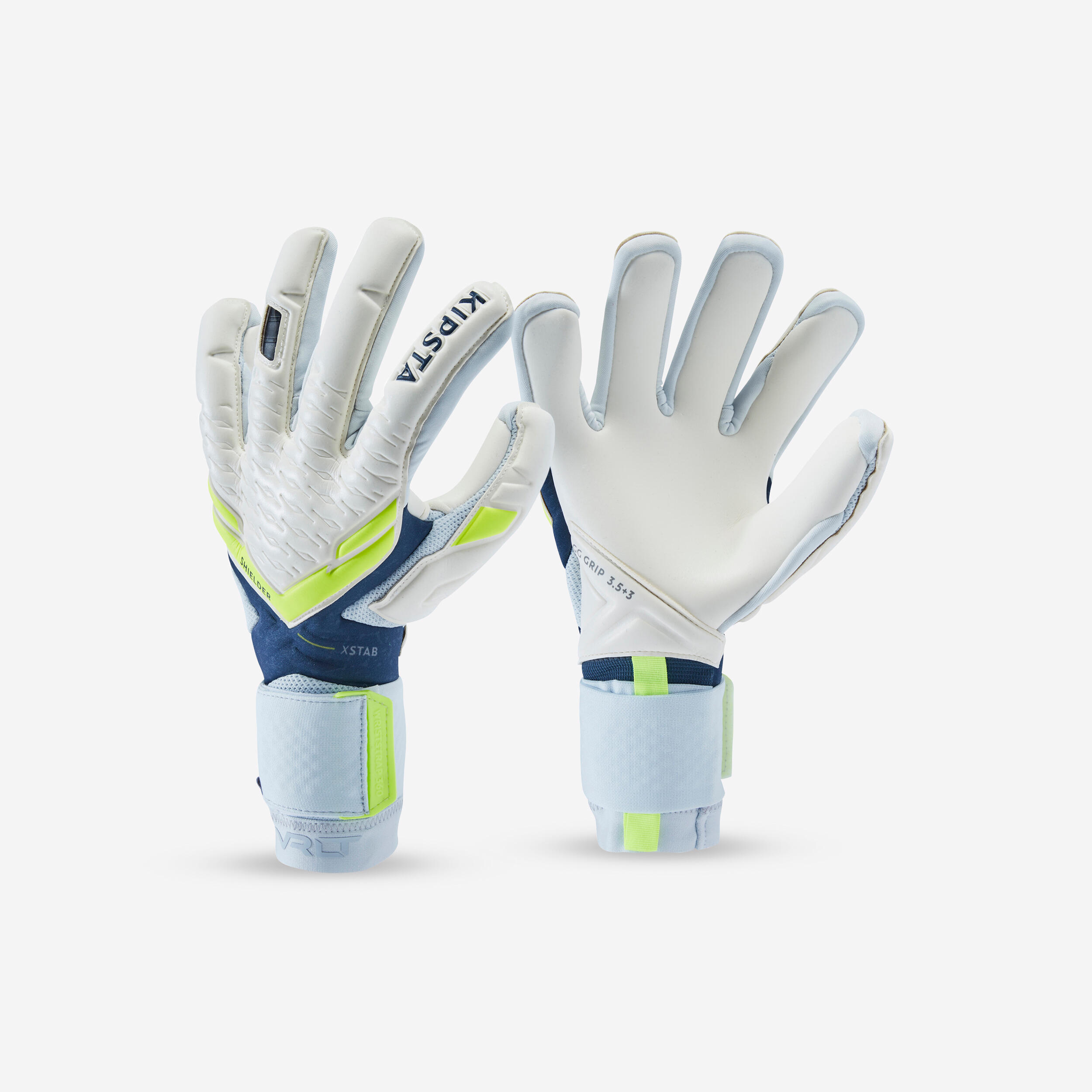 Kipsta Torwarthandschuhe F900 VIRALTO Shielder Damen/Herren grau/blau