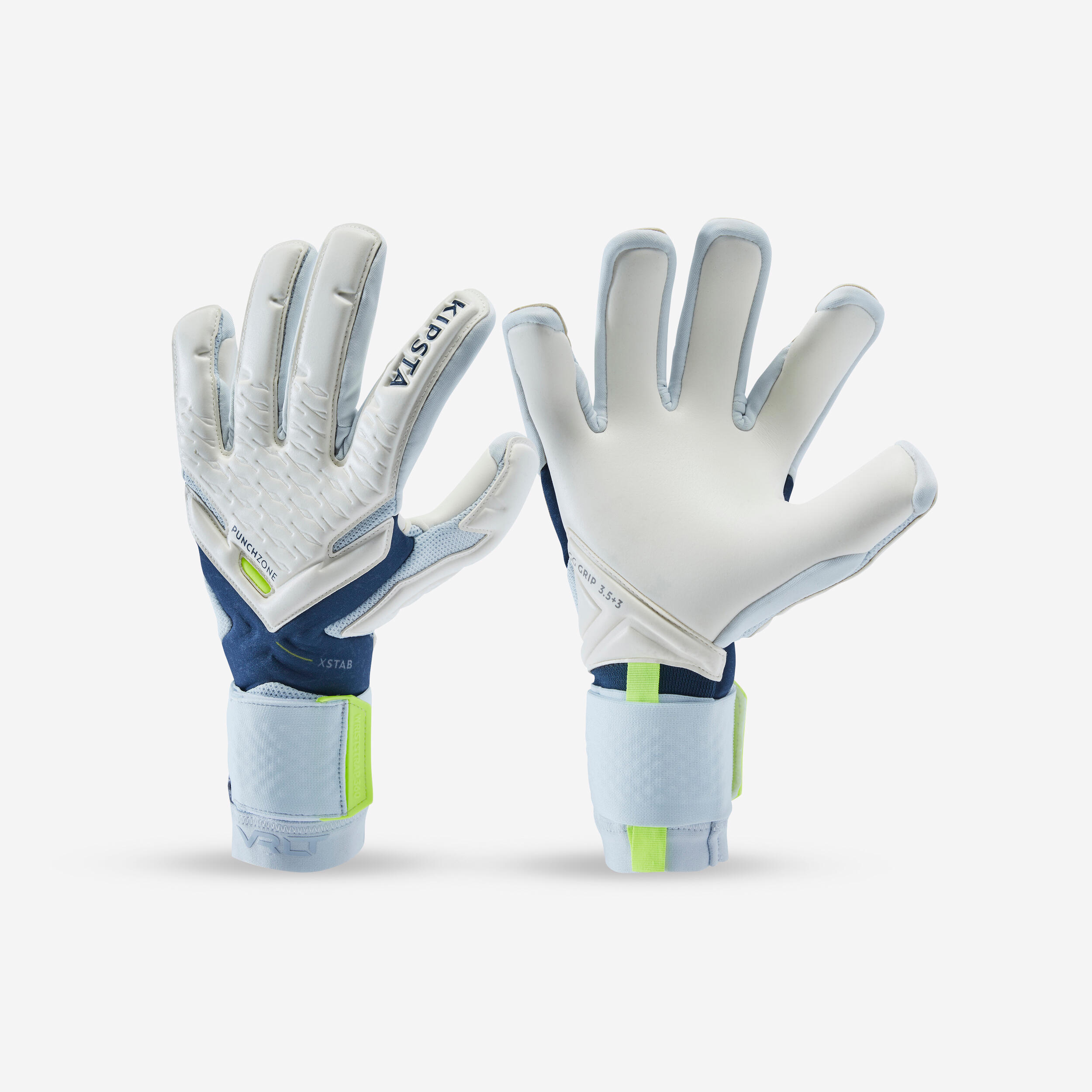 Kipsta Torwarthandschuhe F900 VIRALTO Damen/Herren blau/gelb