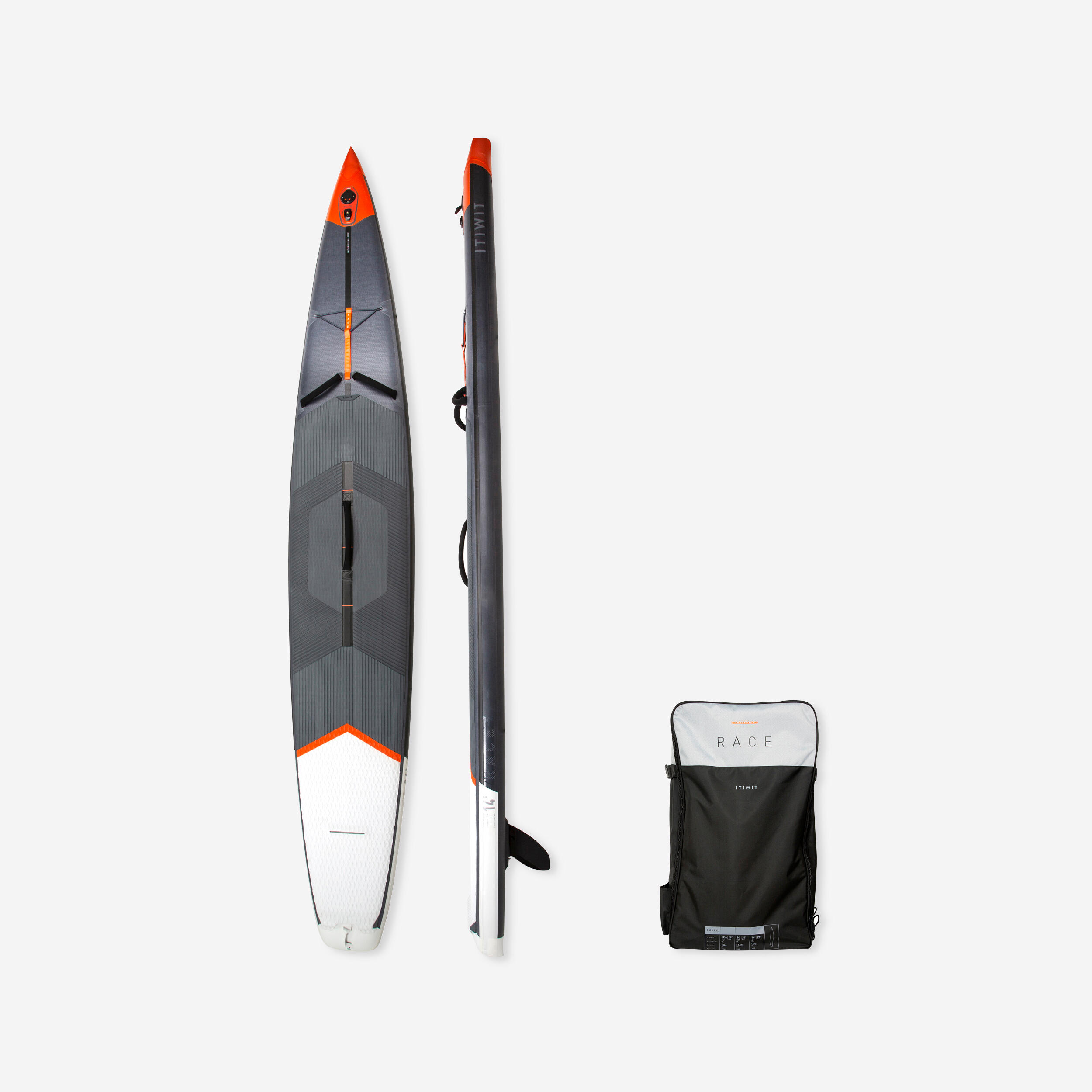 Itiwit SUP-Board aufblasbar Racing Fortgeschrittene 14 FT 25 Zoll