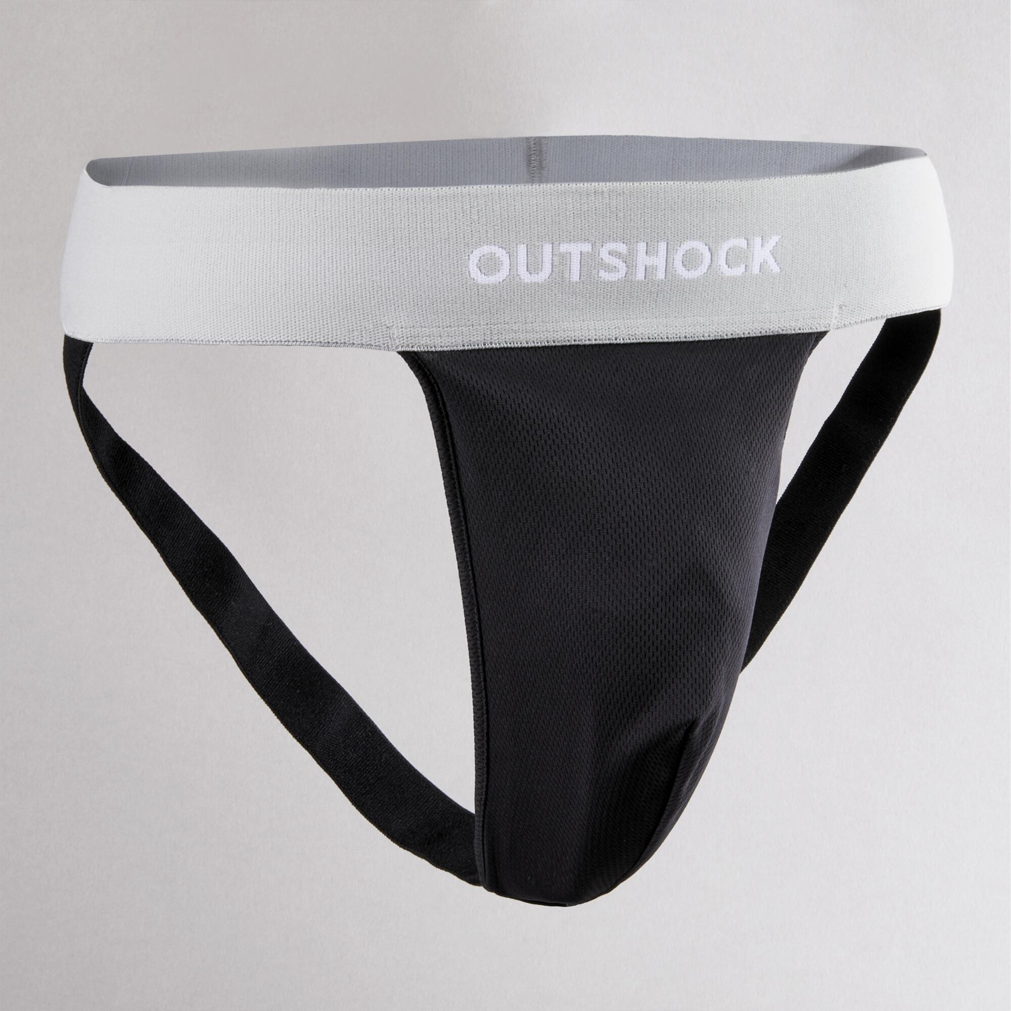Outshock Tiefschutz mit Slip flexibel Kampfsport Herren 500 schwarz