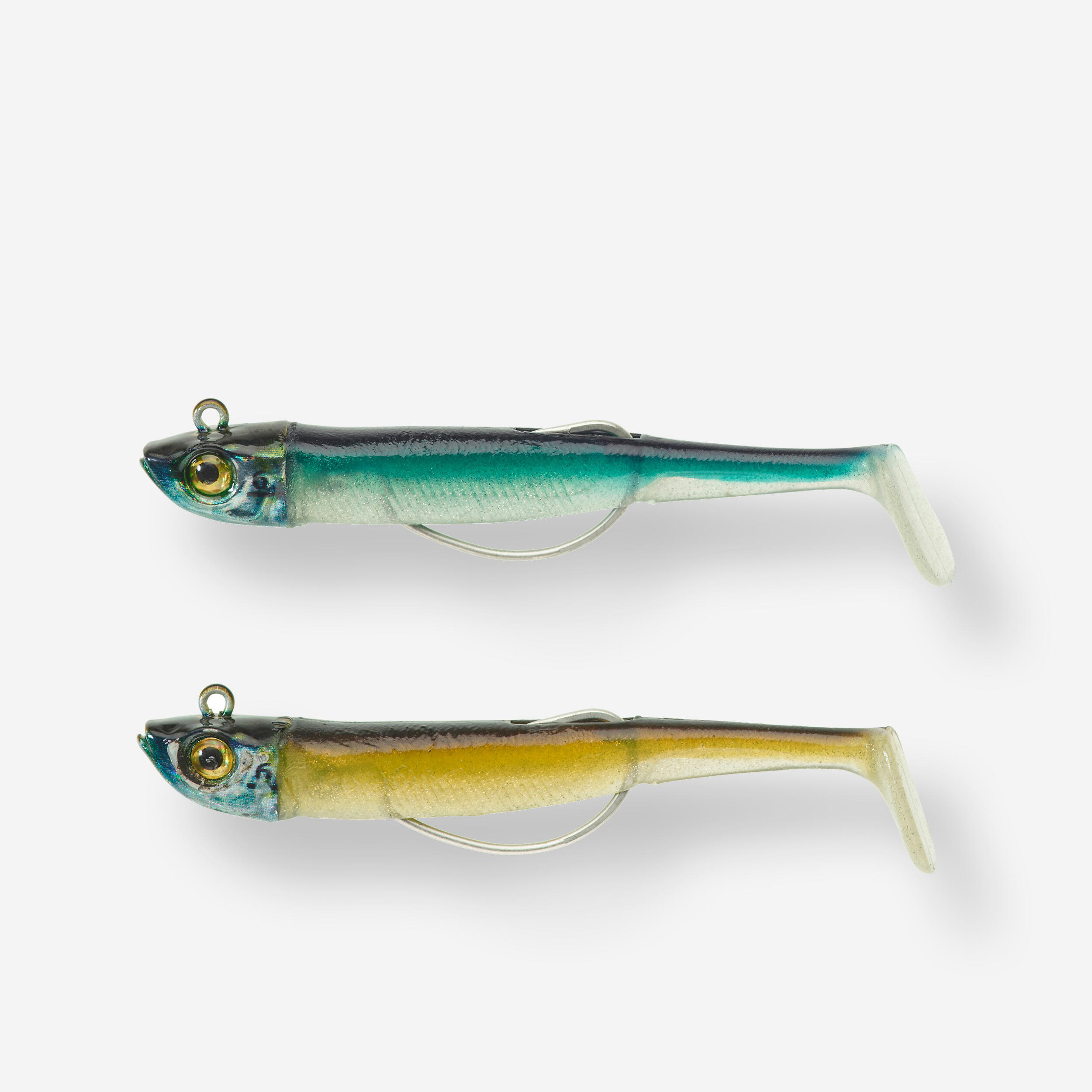 Caperlan Set Kunstköder Shad Texan Sardelle 70 6 g ayu/blau