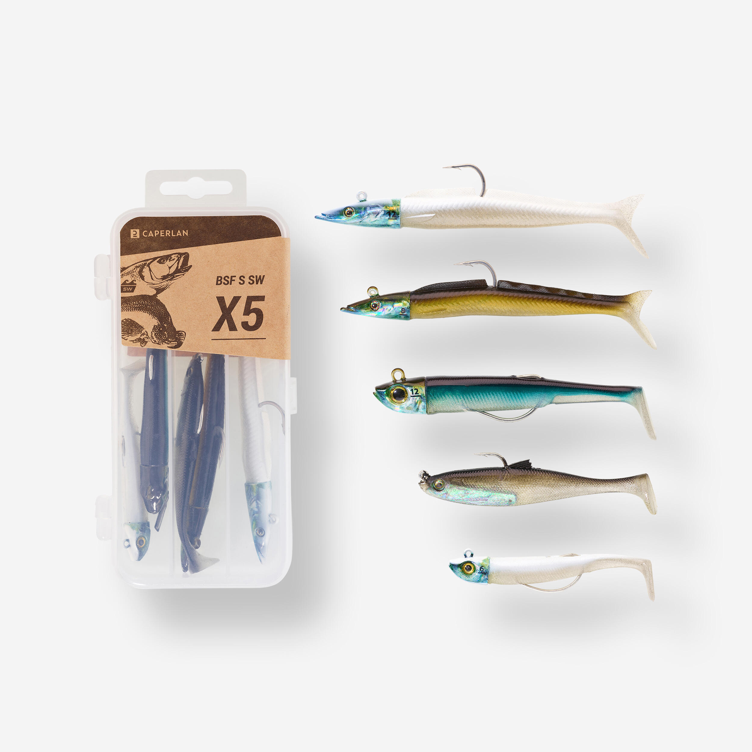 Caperlan Set Box & Gummiköder BSF S SW