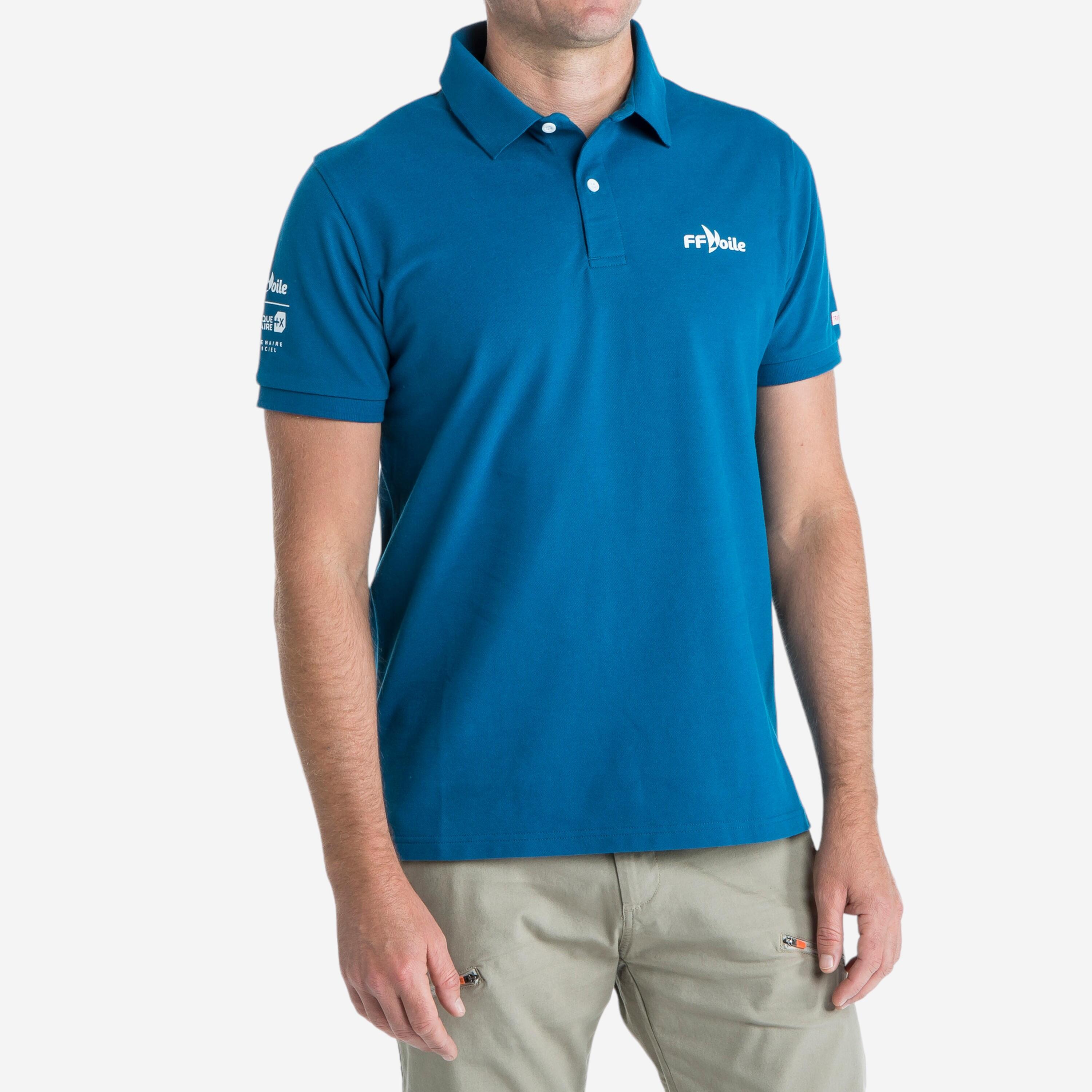 Tribord Poloshirt Segeln Herren 100 marineblau