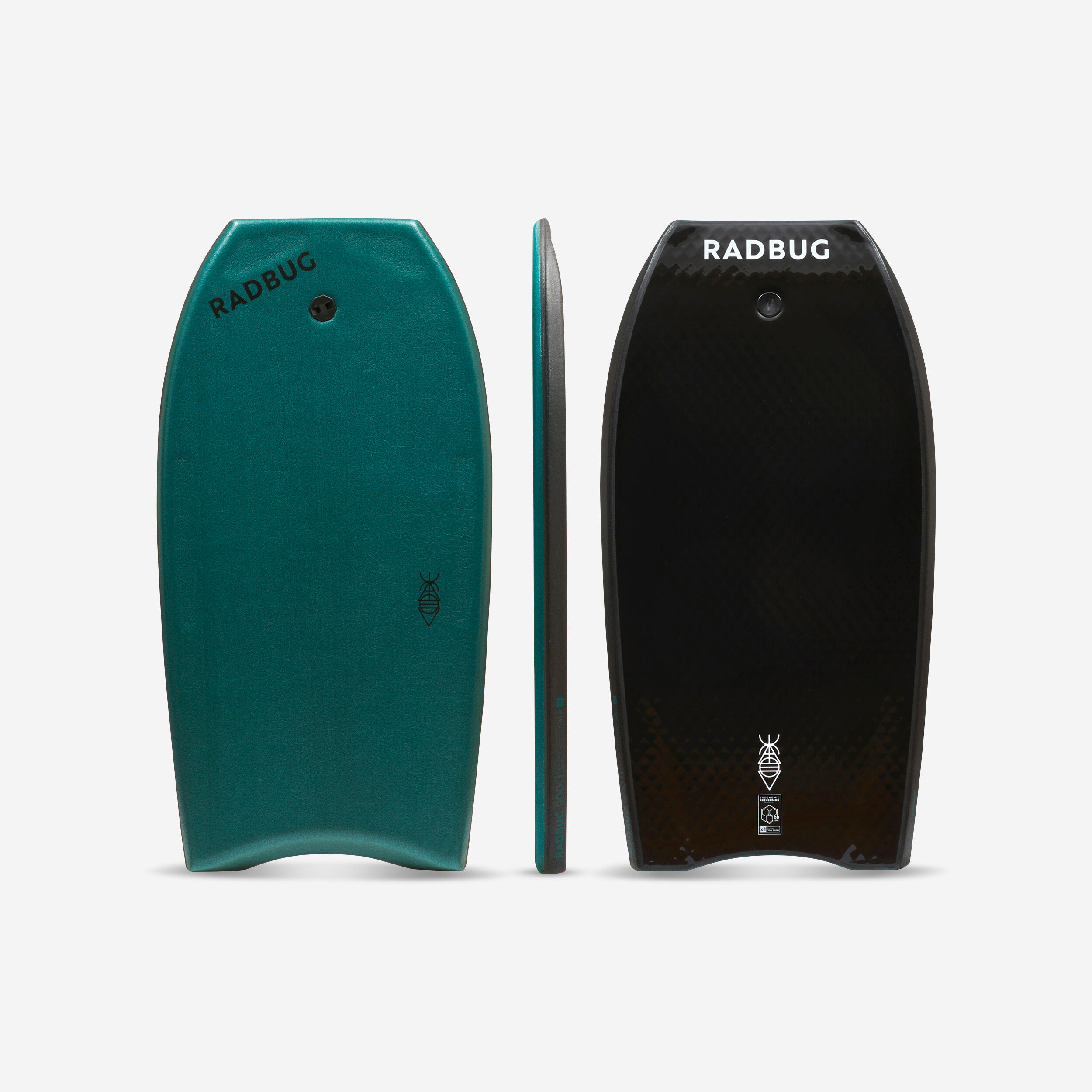 Radbug Bodyboard 900 grün/schwarz