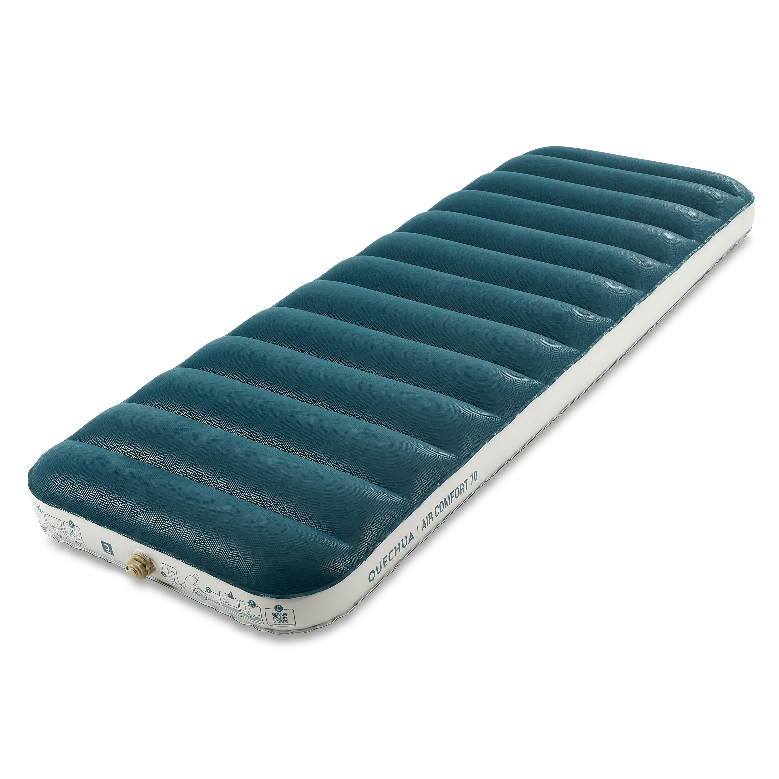 Quechua Luftmatratze aufblasbar Camping - Air Comfort 200×70 cm