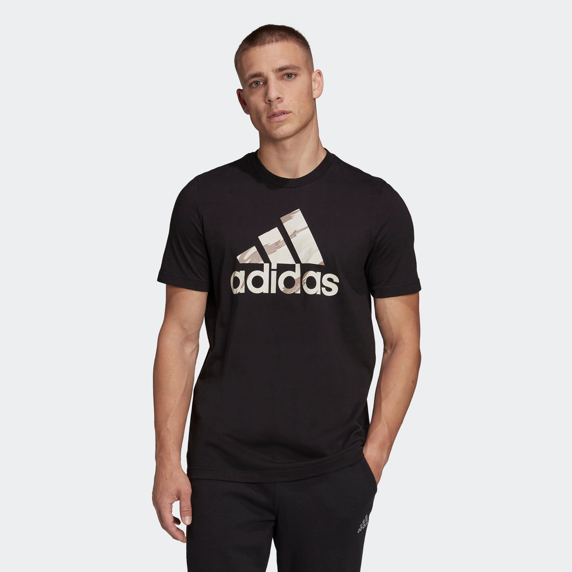 Adidas T-Shirt Adidas Tiger AOP Herren schwarz